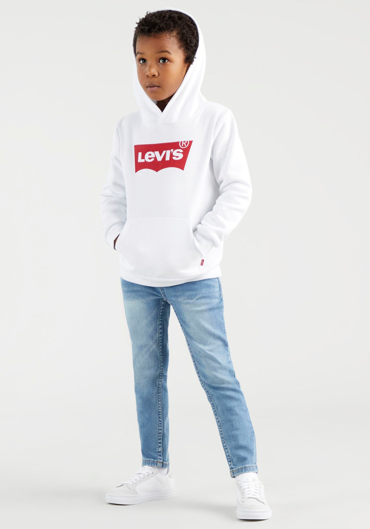 Levi's® Kids Kapuzensweatshirt »LVB BATWING PULLOVER HOODIE«, for BOYS