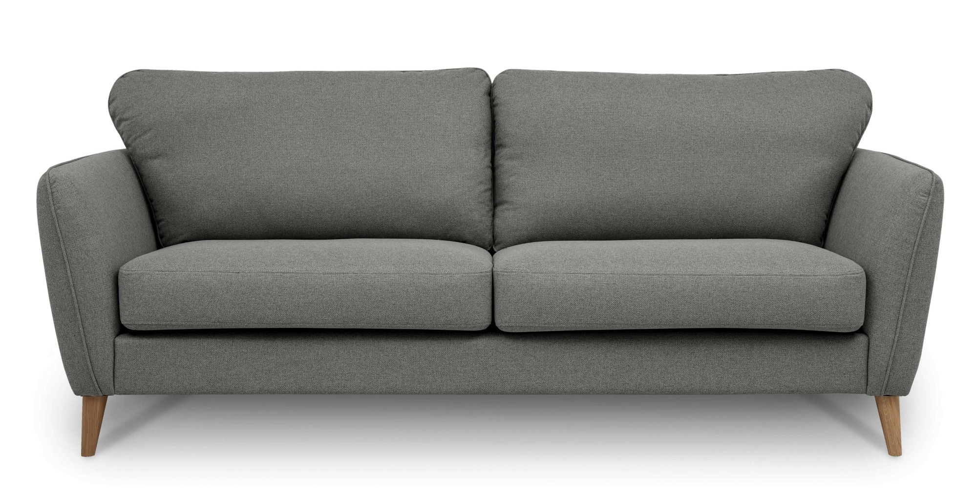 Home affaire 3-Sitzer »MARSEILLE Sofa 206 cm«, mit Massivholzbeinen aus Eiche, verschiedene Bezüge und Farbvarianten