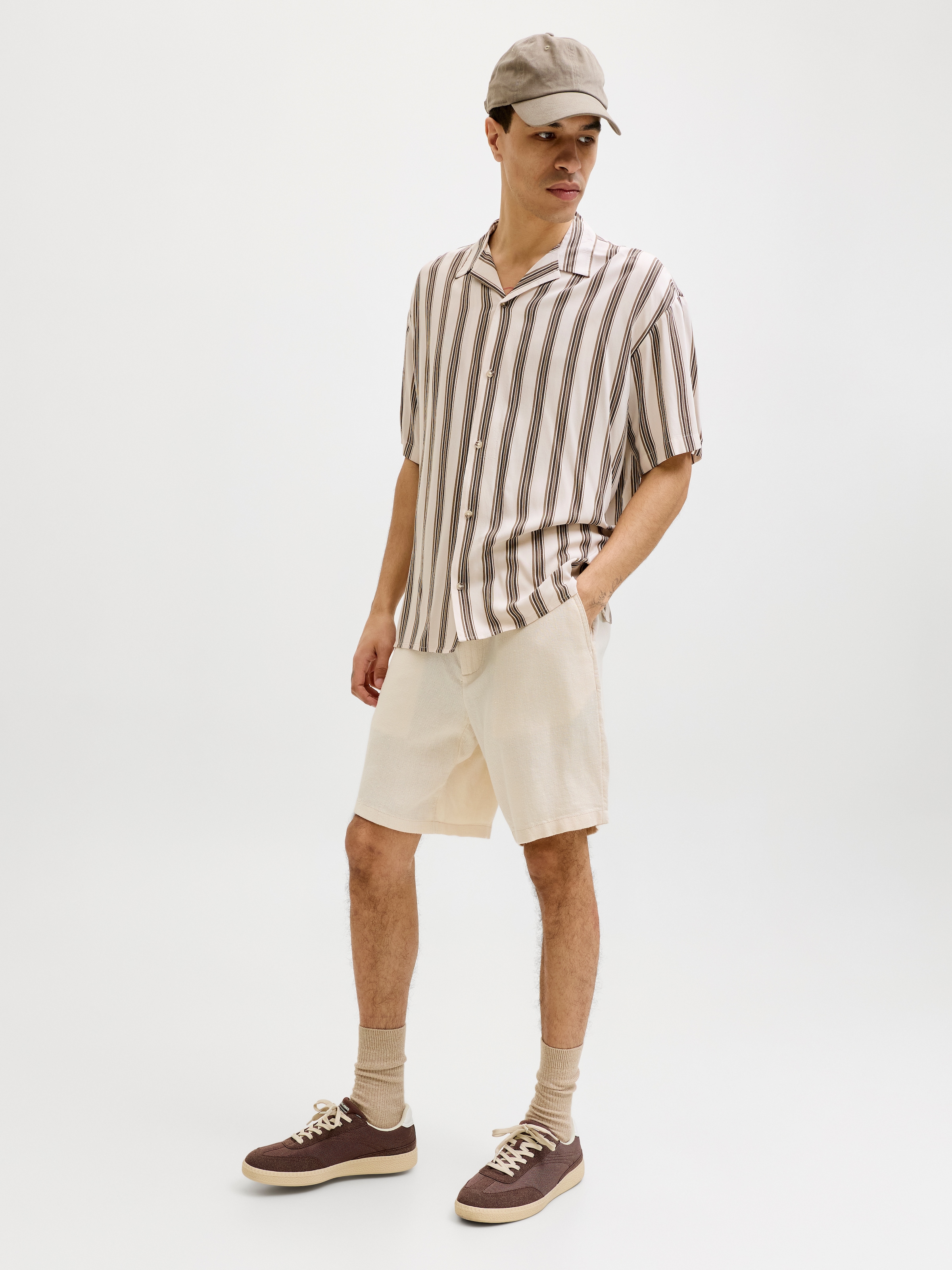 Jack & Jones Chinoshorts »JPSTACE MYKONOS LINEN BLEND SHORTS SRT«