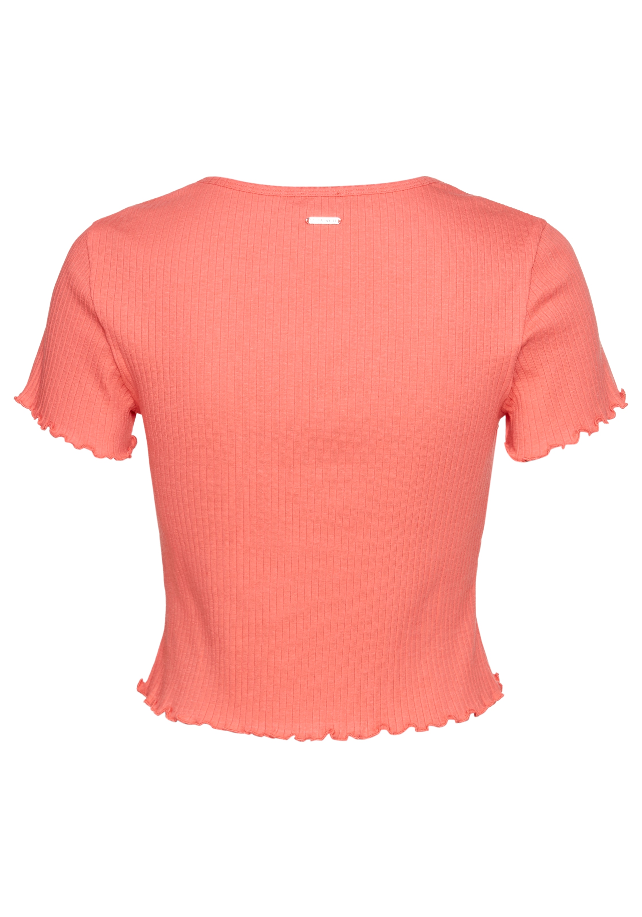 Laura Scott Kurzarmshirt, mit gewelltem Saum
