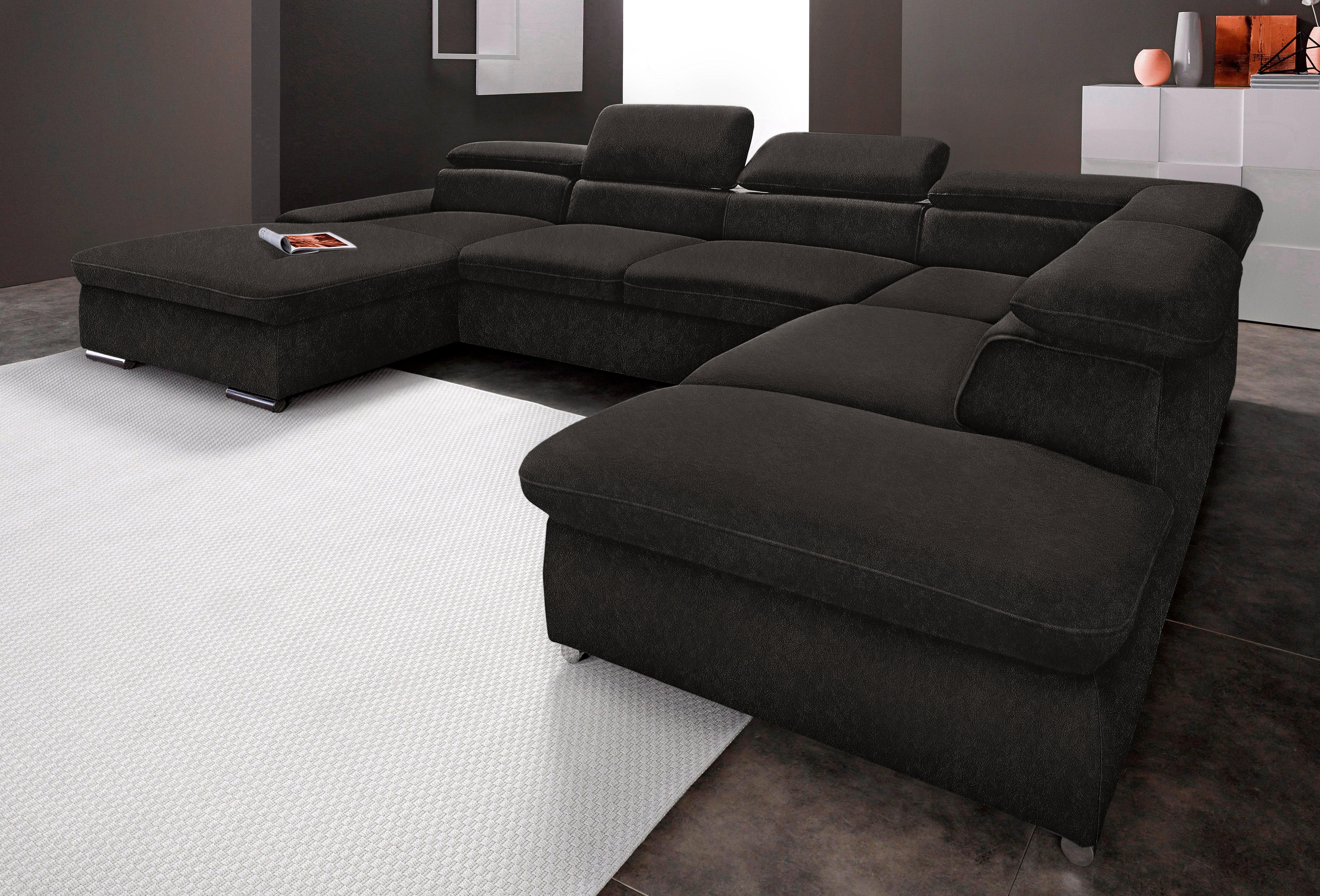 sit&more Wohnlandschaft "Alcudia U-Form" wahlweise mit Schlaffunktion