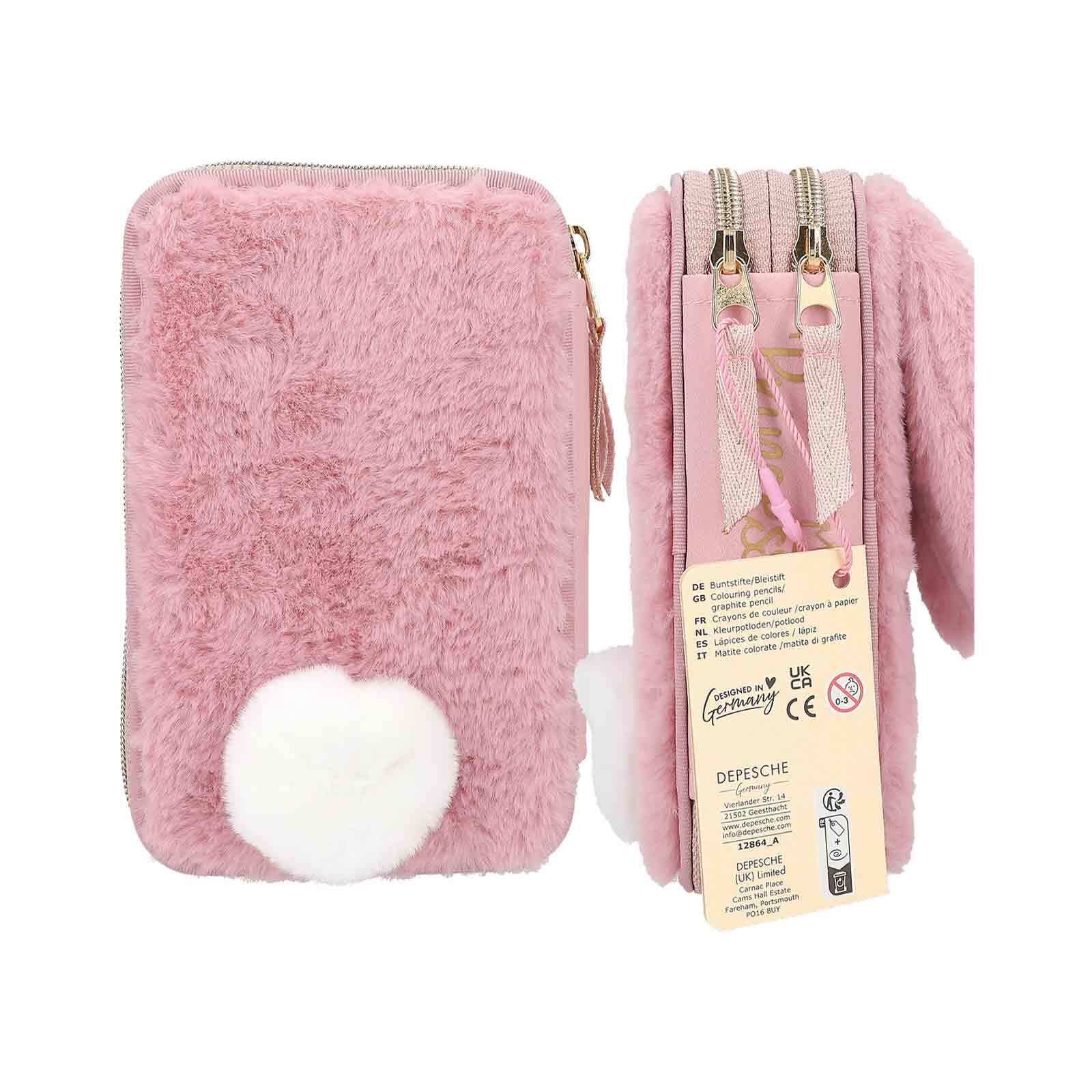 Depesche Buntstift »2-Fach Federtasche Bunny Ballet Princess Mimi 19 x 12,5 cm rosa«