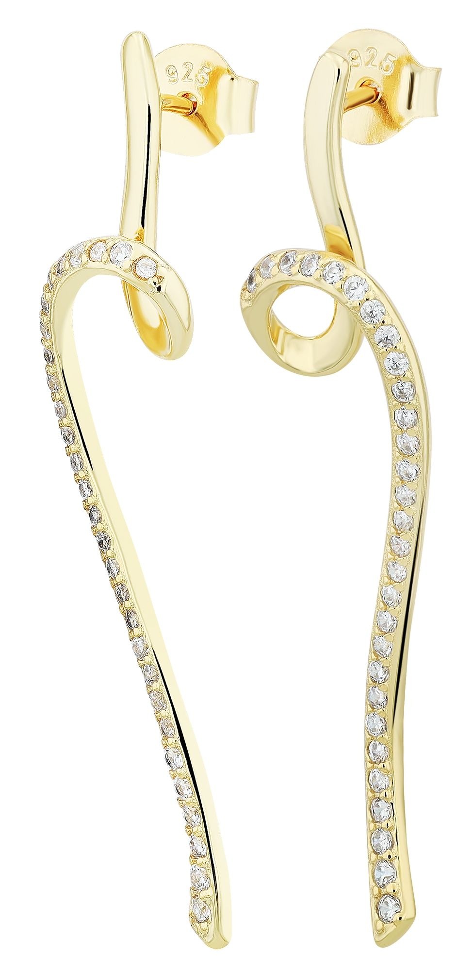 Adelia´s Paar Ohrhänger "Damen Ohrringe – Ohrstecker aus 925 Silber mit Zir günstig online kaufen