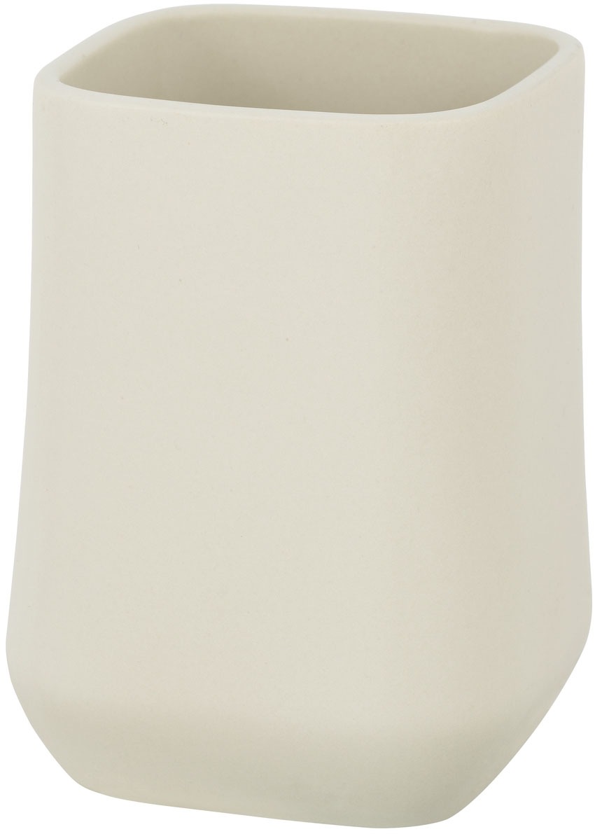 SCHÖNER WOHNEN-Kollektion Badaccessoire-Set »»Adine««, (Set, 3 tlg.), aus Keramik, mit Zahnputzbecher, Seifenspender und WC-Garnitur