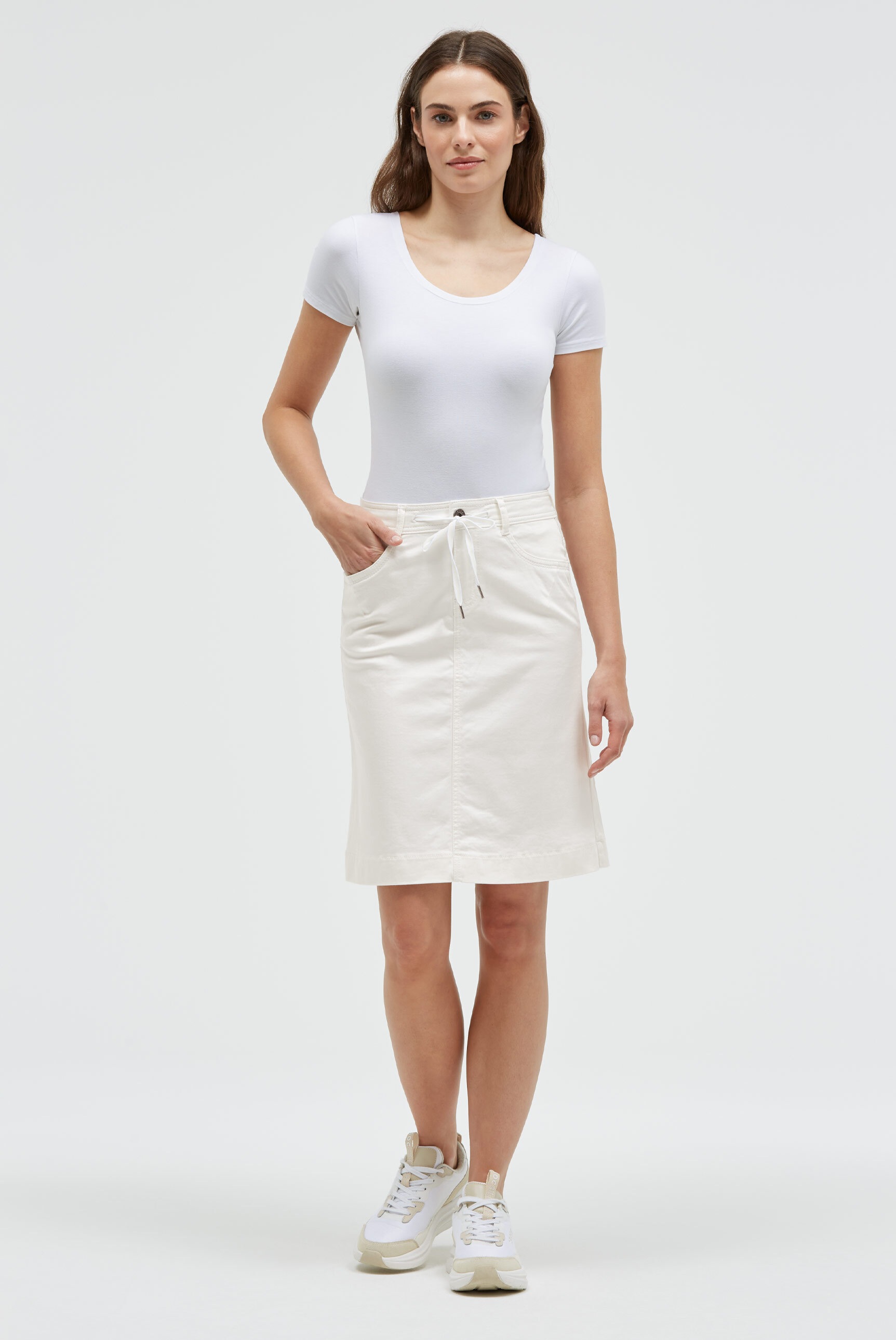 SOCCX Jeansrock mit Taschen