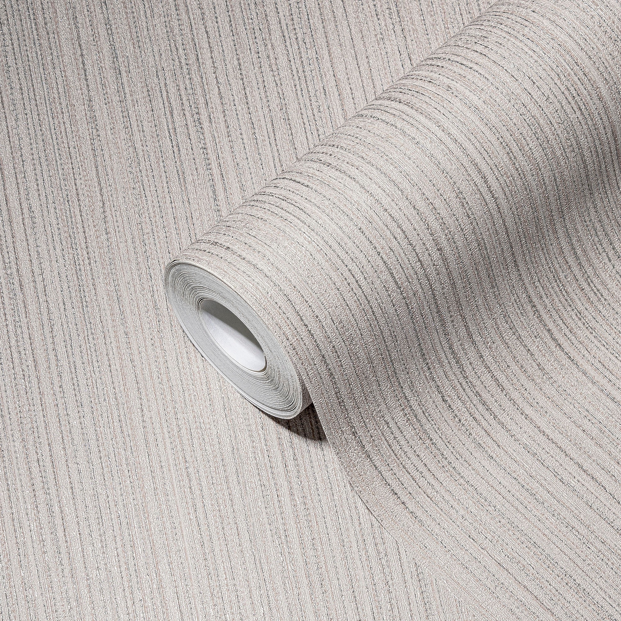 A.S. Création Vliestapete »THE BOS Streifen« abstrakt | gemustert | leicht glänzend leicht strukturiert Uni Glanzeffekt Tapeten Wohnzimmer Schlafzimmer Küche modern Flur Büro