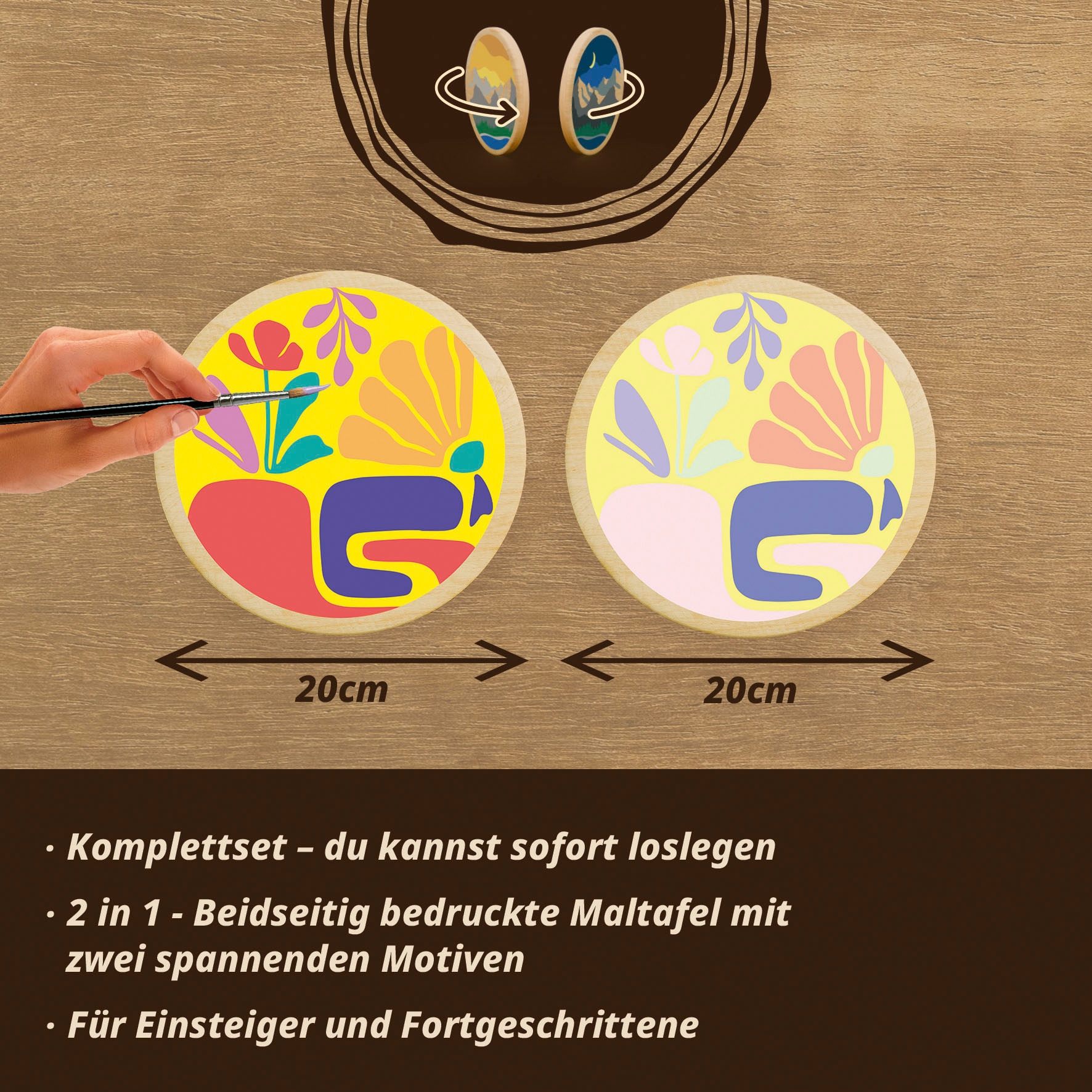 Ravensburger Malen nach Zahlen »CreArt, Wooden, Organic vibrance« Made in Europe