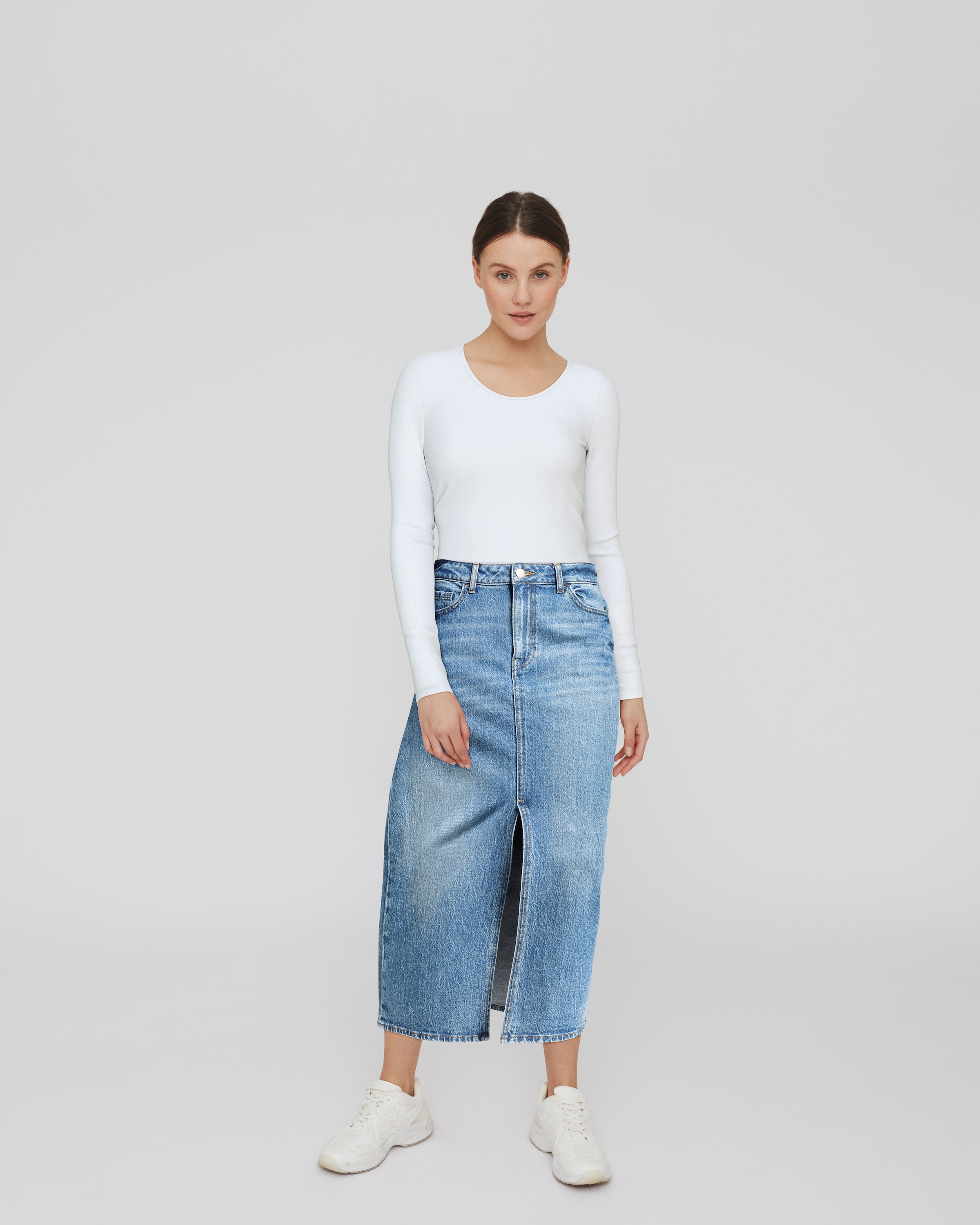 Vila Langarmshirt »VINORA L/S O-NECK TOP - NOOS«