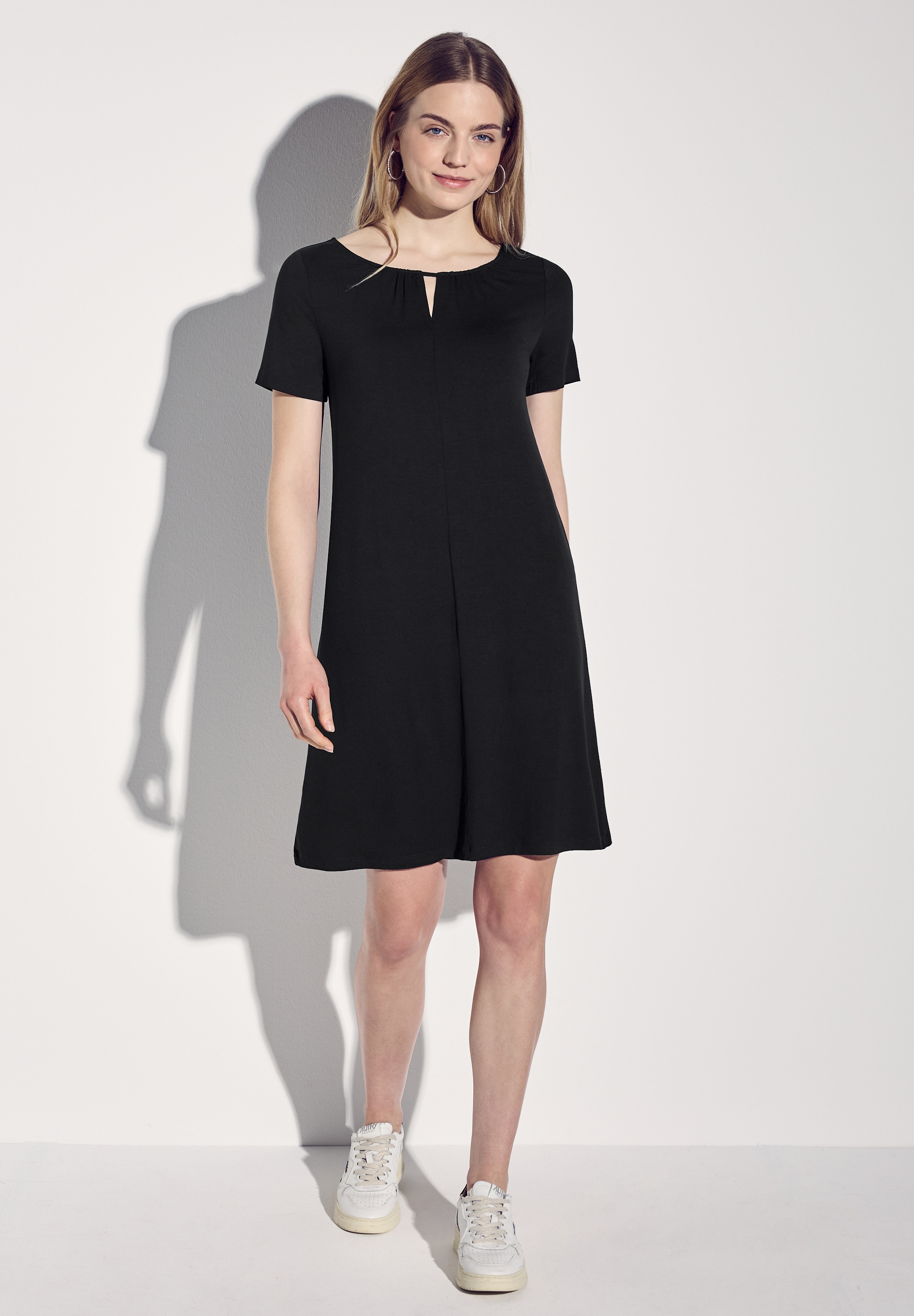 STREET ONE Jerseykleid Ohne Taschen knielang