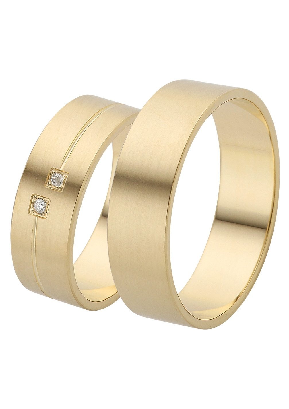 Firetti Trauring »Schmuck Geschenk Gold 375 Hochzeit Ehering Trauring "LIEBE"«, Made in Germany, wahlweise mit oder ohne Brillanten