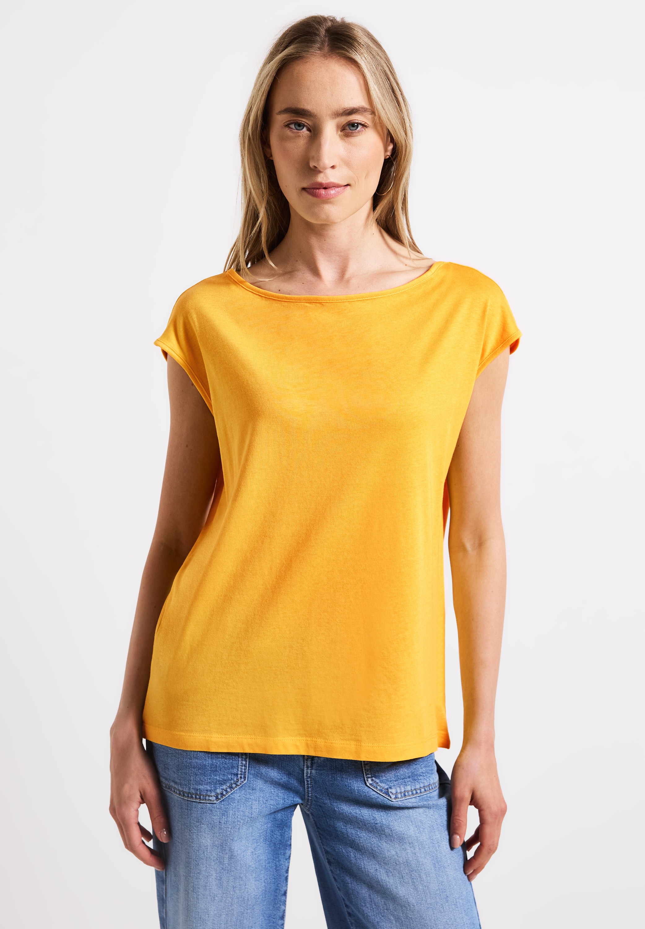 STREET ONE T-Shirt, mit U-Boot-Ausschnitt günstig online kaufen