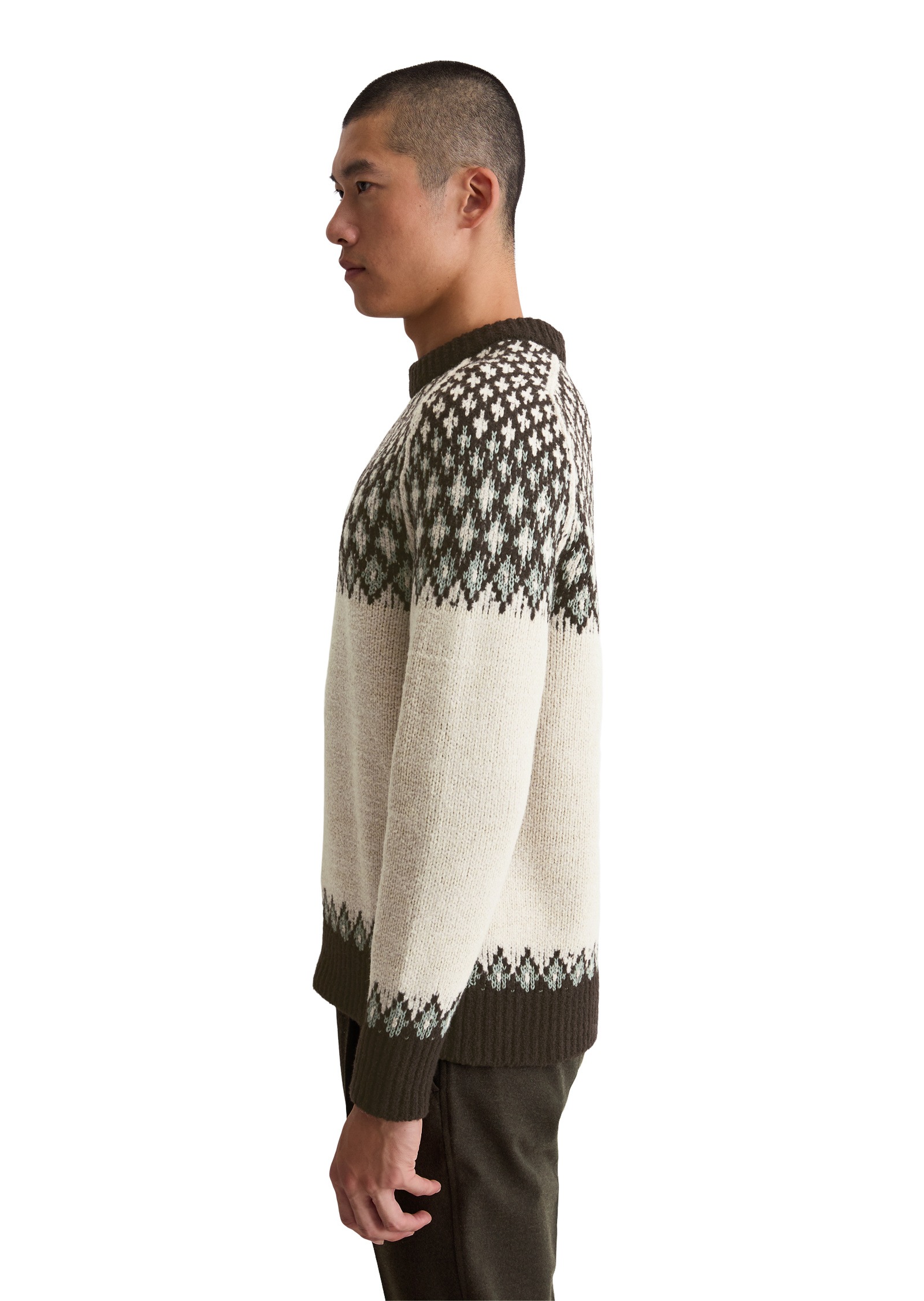 Marc O'Polo Rundhalspullover »aus weichem Schurwoll-Mix«