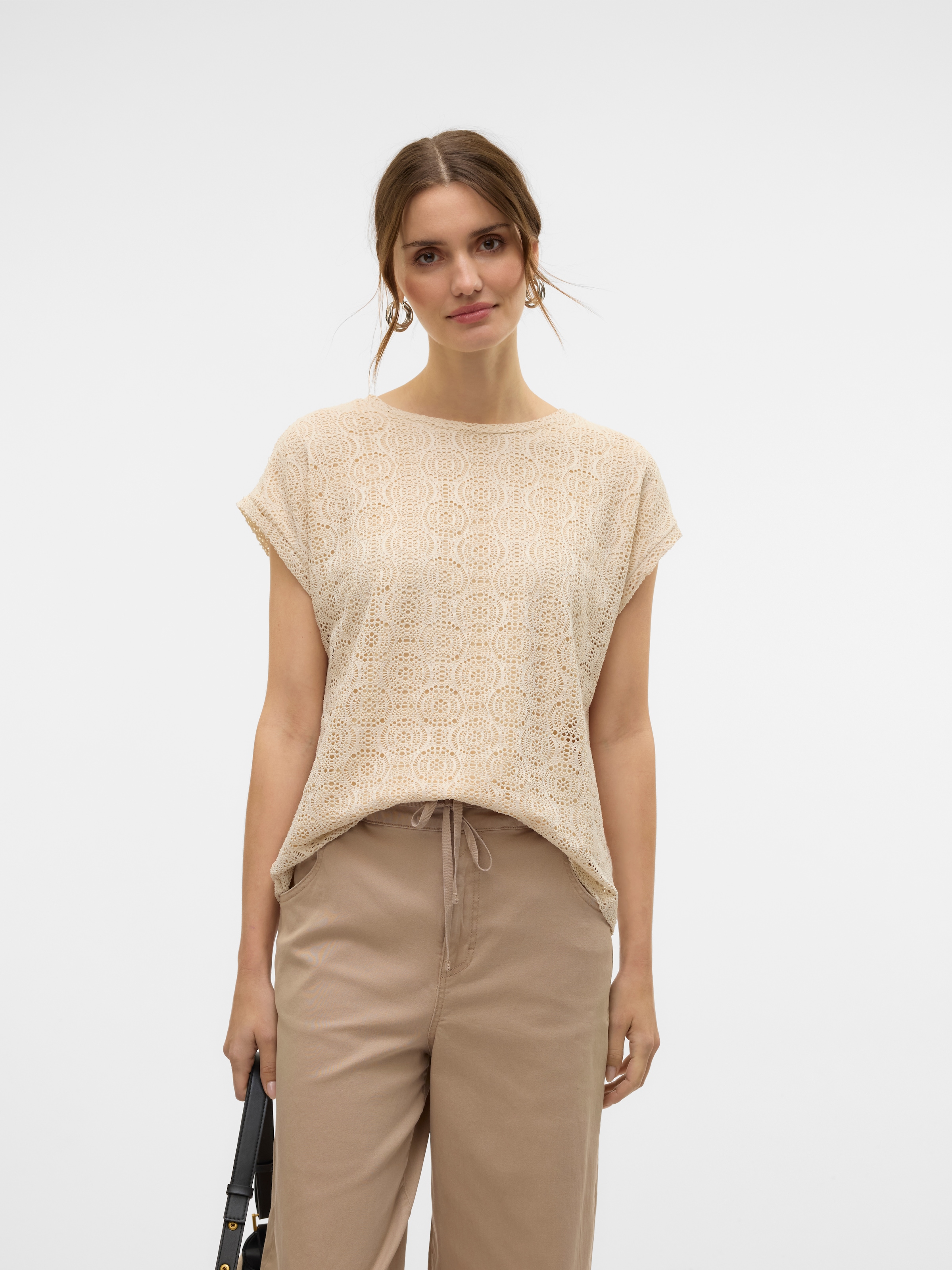 Vero Moda T-Shirt "VMMAYA AVA SS TOP JRS VO" Materialmix, regular fit günstig online kaufen