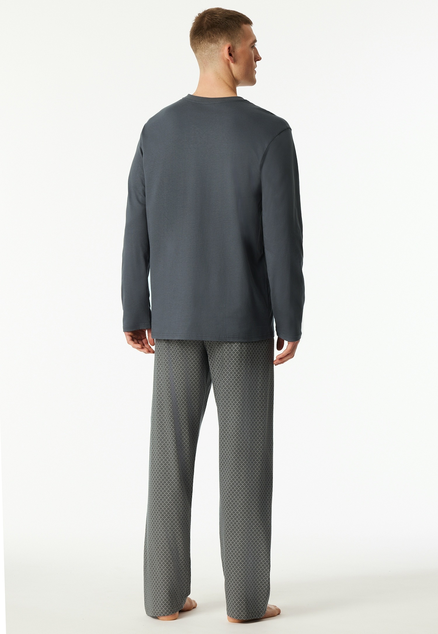 Schiesser Schlafanzug »Comfort Essentials« 2 Stk. tlg., mit V-Ausschnitt und aufgesetzter Brusttasche