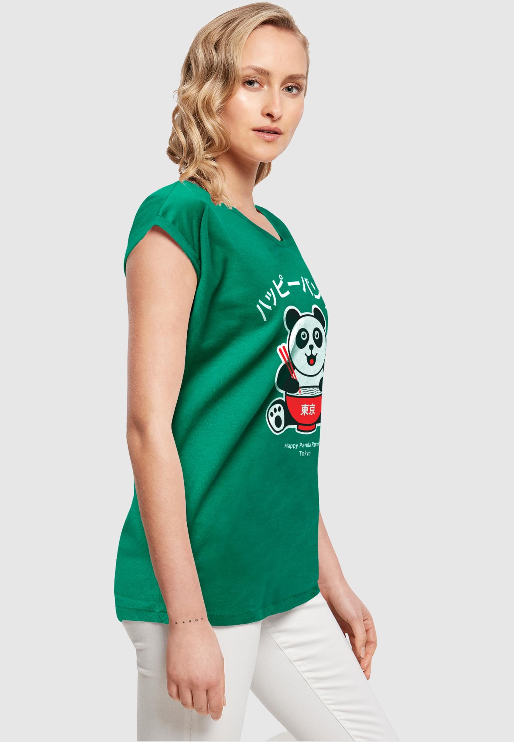Merchcode T-Shirt »Merchcode Damen Ladies TORC - Happy Panda T-Shirt«, (1 tlg.)