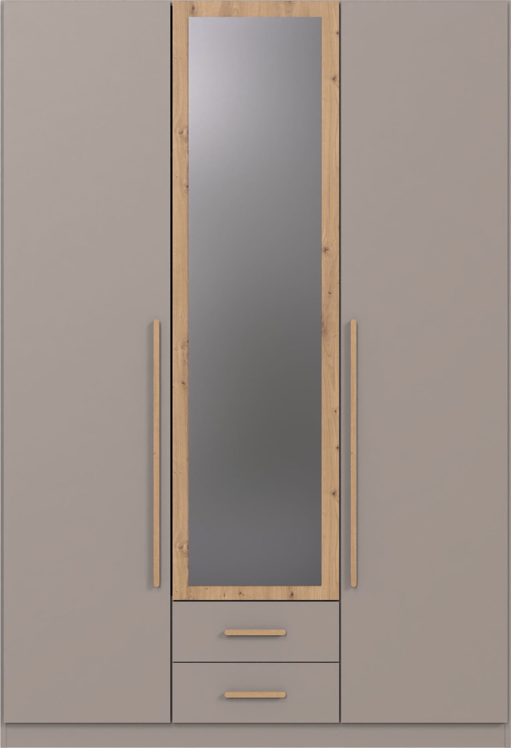 Wimex Kleiderschrank "Marburg erhältlich in den Breiten 135cm & 180cm" inkl. Spiegel und zwei Schubladen