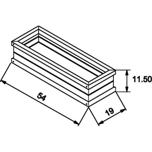 AXI Blumenkasten »AXI«, BxTxH: 54x19x11,5 cm kaufen | BAUR