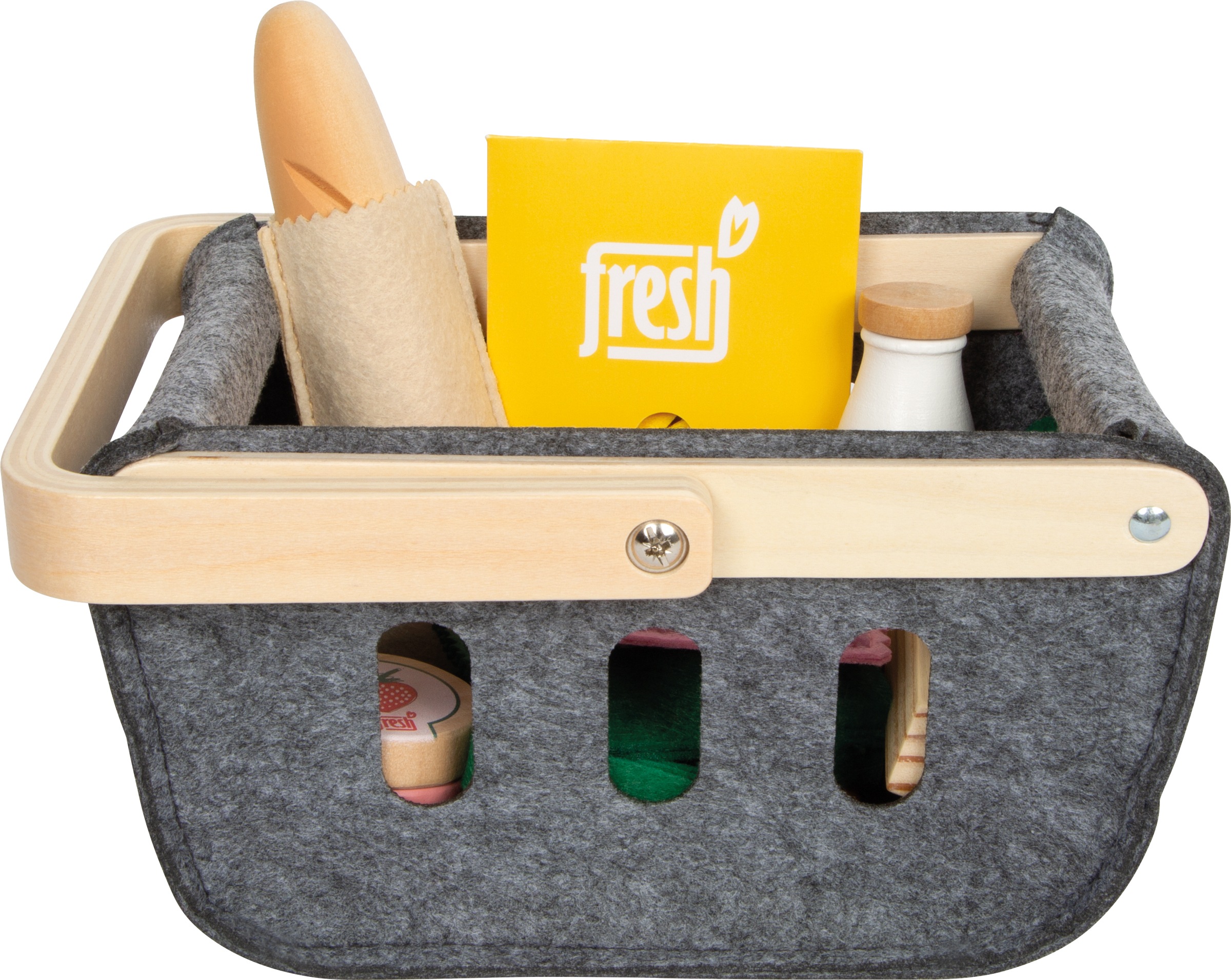 Small Foot Kaufladensortiment »fresh, Einkaufskorb mit Lebensmitteln«