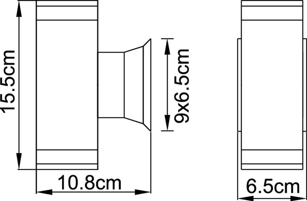 GLOBO LIGHTING Außen-Wandleuchte »GANTAR«, Leuchtmittel GU10 | Leuchtmittel wechselbar, Außenlampe/Wand/grau/Lichtschein: auf- und abwärts/IP44