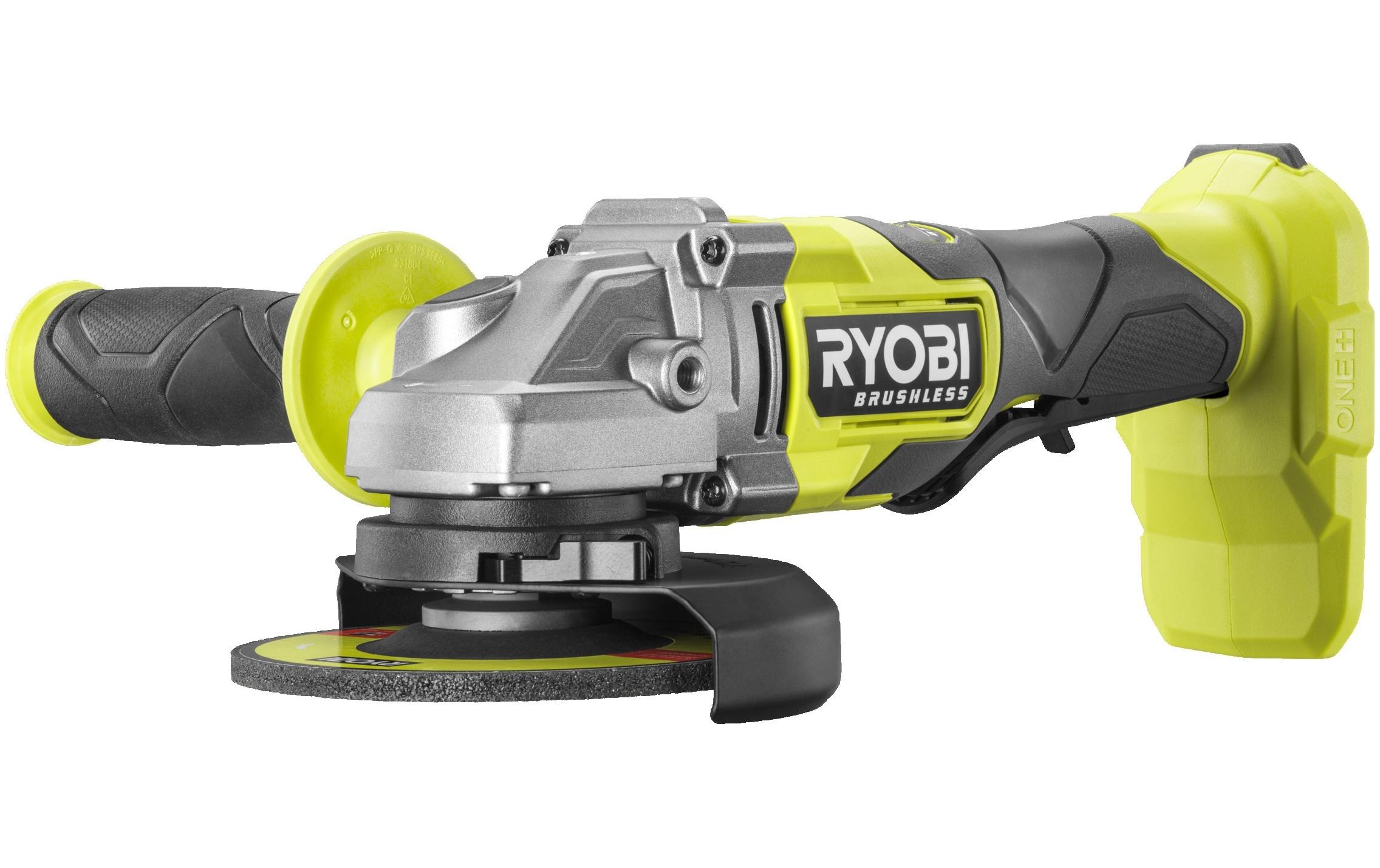 Ryobi Akku-Winkelschleifer »RAG18BL-0«, Brushless, Scheibendurchmesser 125mm, ohne Akku und Ladegerät - gruen - Image 4