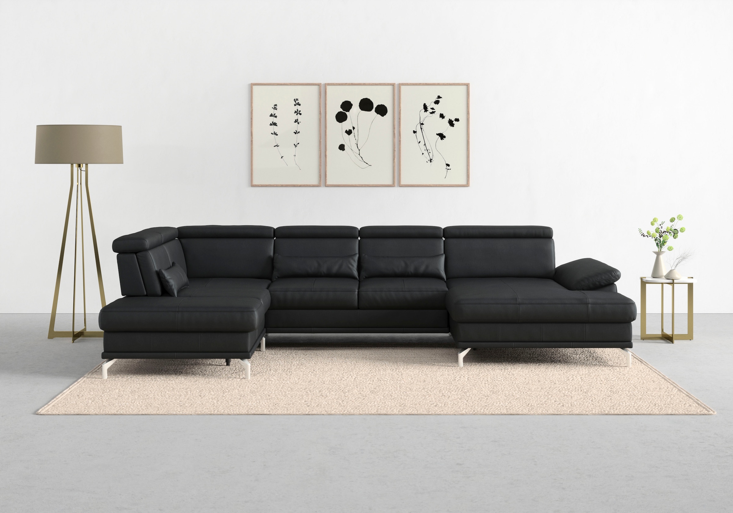 sit&more Wohnlandschaft "Cabrio U-Form, B: 359 cm, mit Sitztiefen-, Arm- & günstig online kaufen