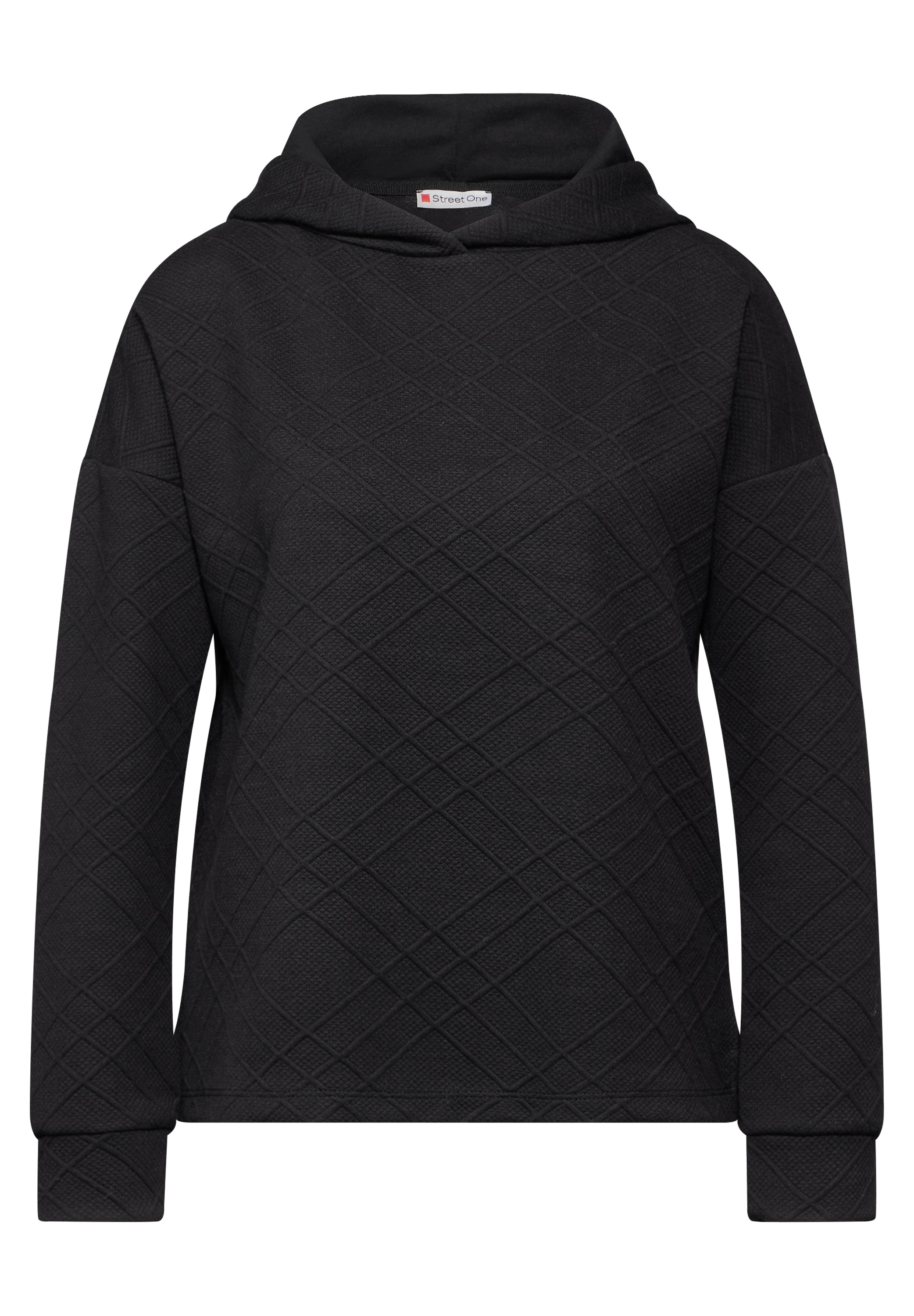 STREET ONE Langarmshirt, mit Materialmix