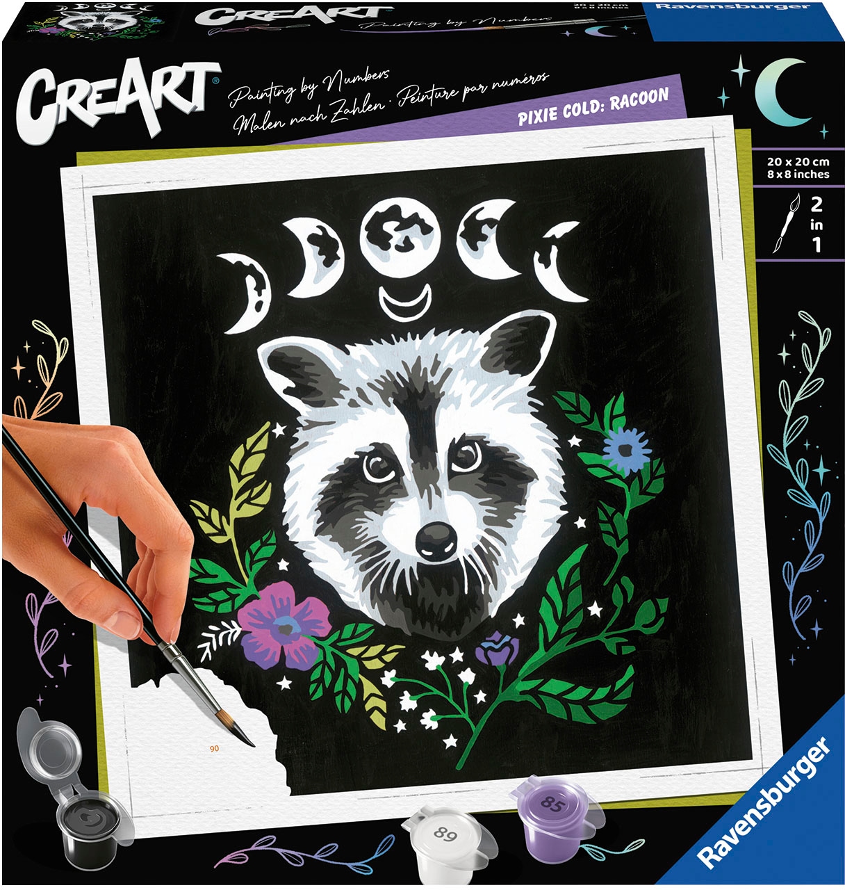 Ravensburger Malen nach Zahlen »CreArt, Pixie Cold: Racoon«, Made in Europe