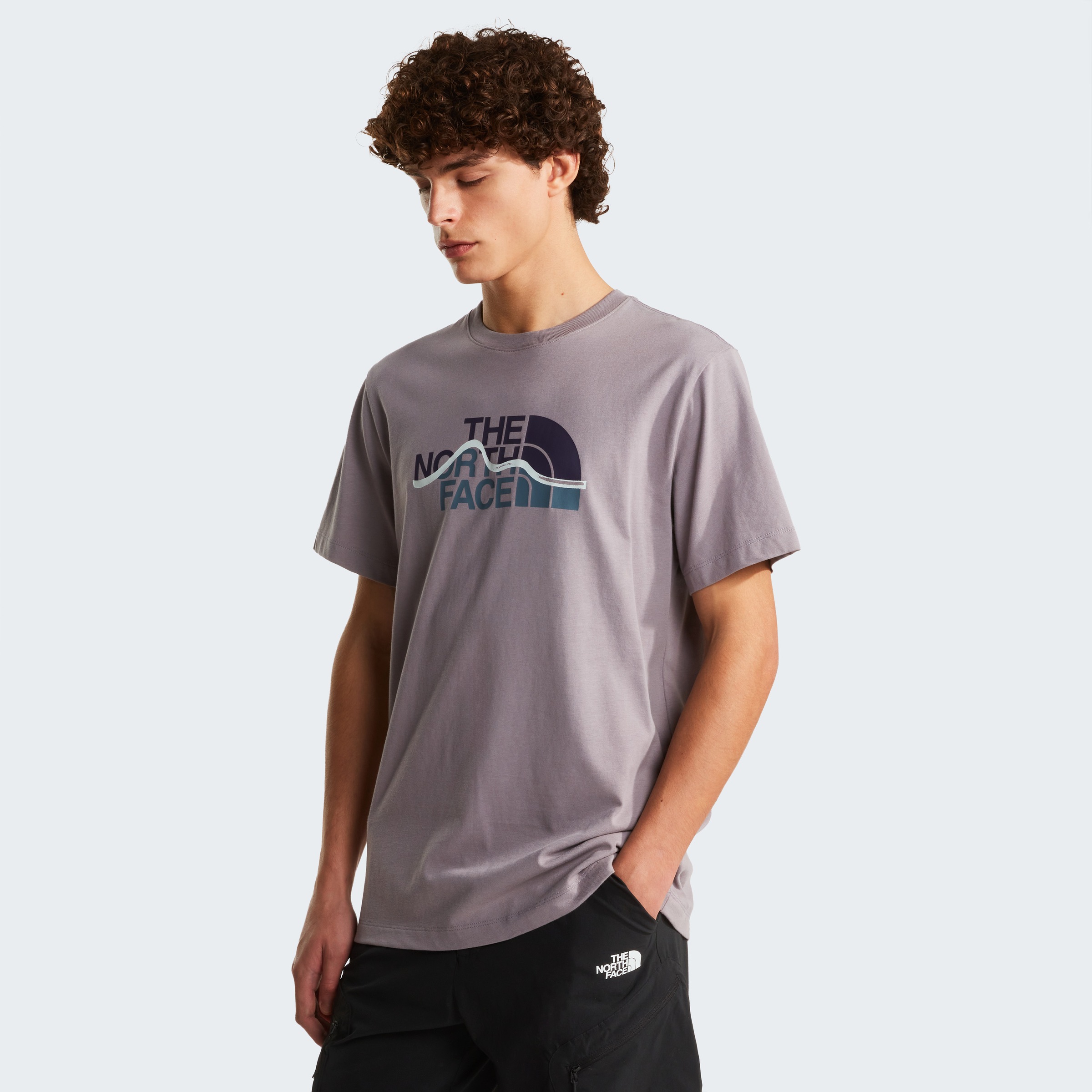 The North Face T-Shirt "M MOUNTAIN LINE REGULAR SHORT SLEEVE TEE" normale P günstig online kaufen