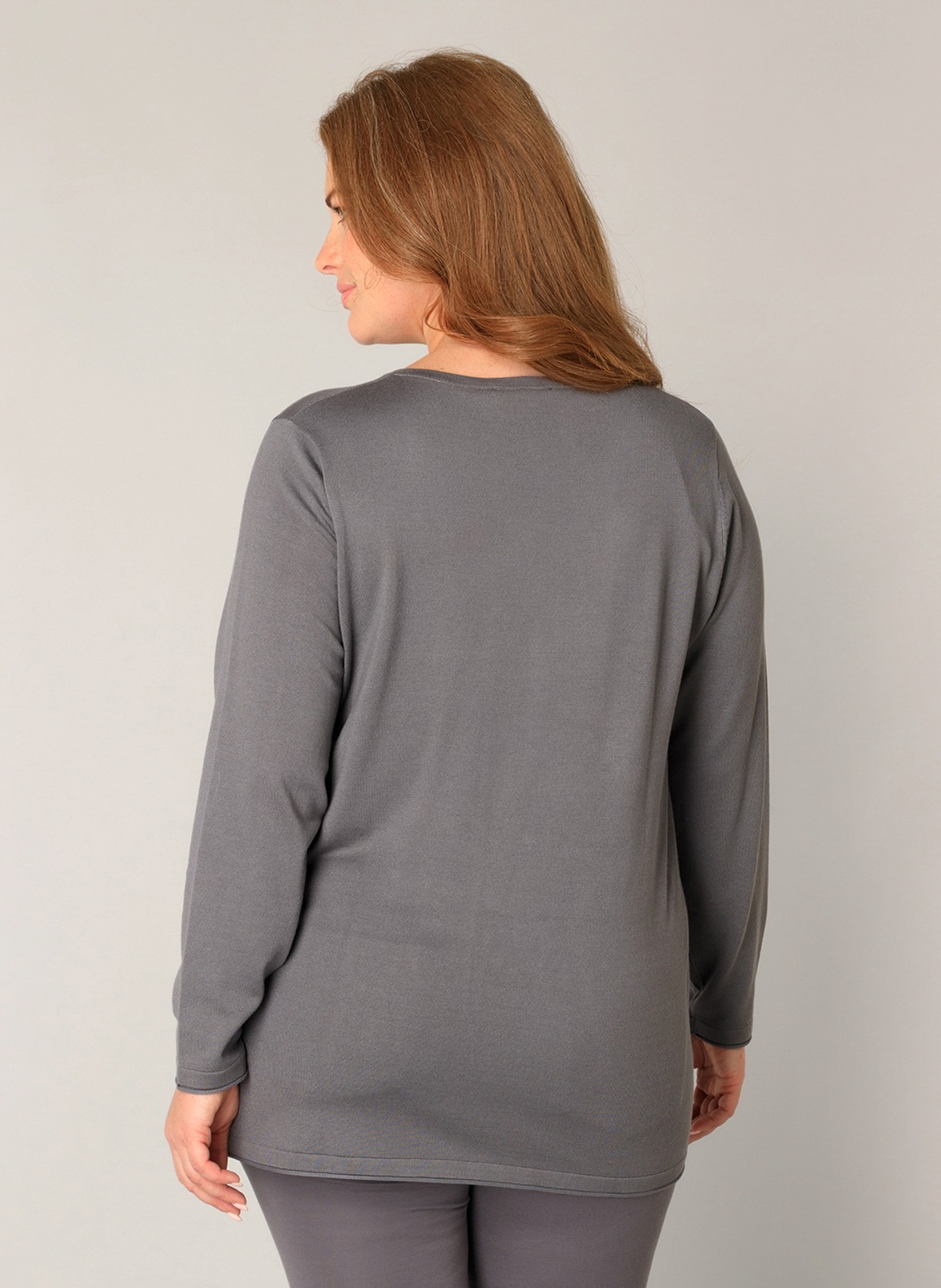 Base Level Curvy V-Ausschnitt-Pullover "Anine", Pullover in weicher und for günstig online kaufen