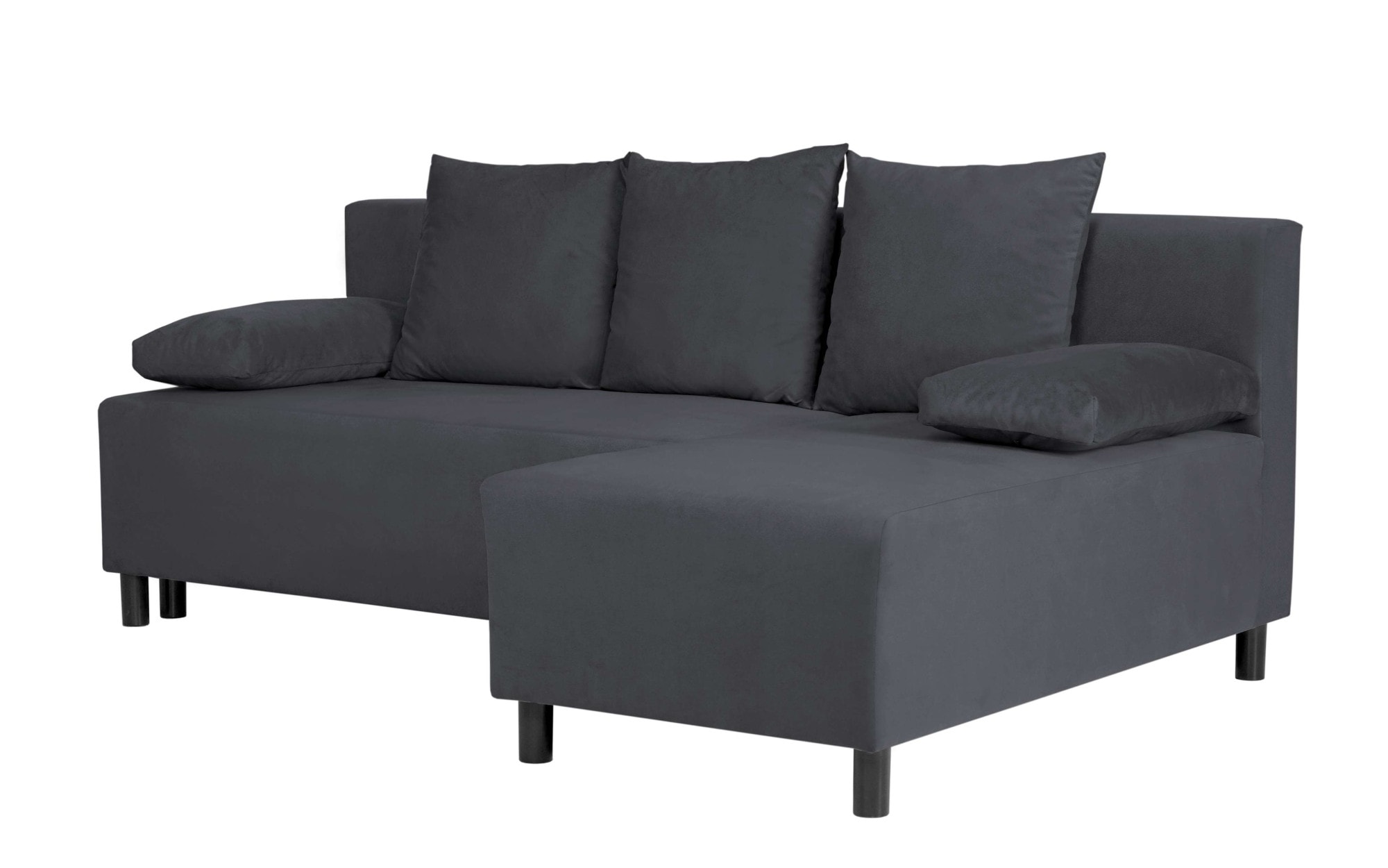 INOSIGN Ecksofa »IWALANI, Schlafsofa mit Bettkasten, Recamiere beidseitig montierbar«, L-Form, B/T/H 199/135/83 cm, Struktur weich & Velvet