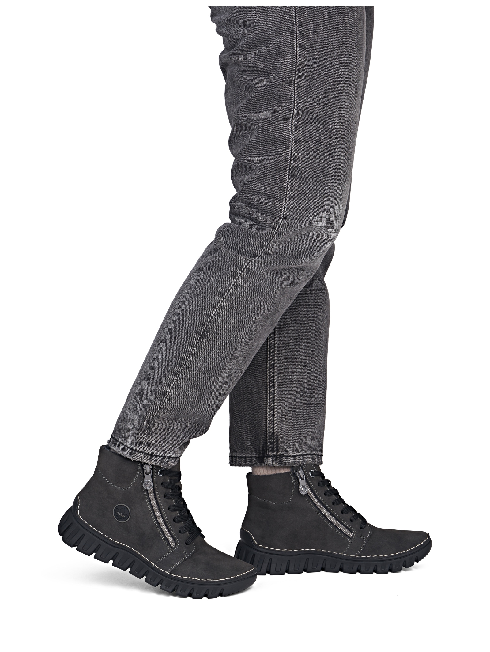 Rieker Schnürstiefelette »Rieker Stiefelette Lederimitat«