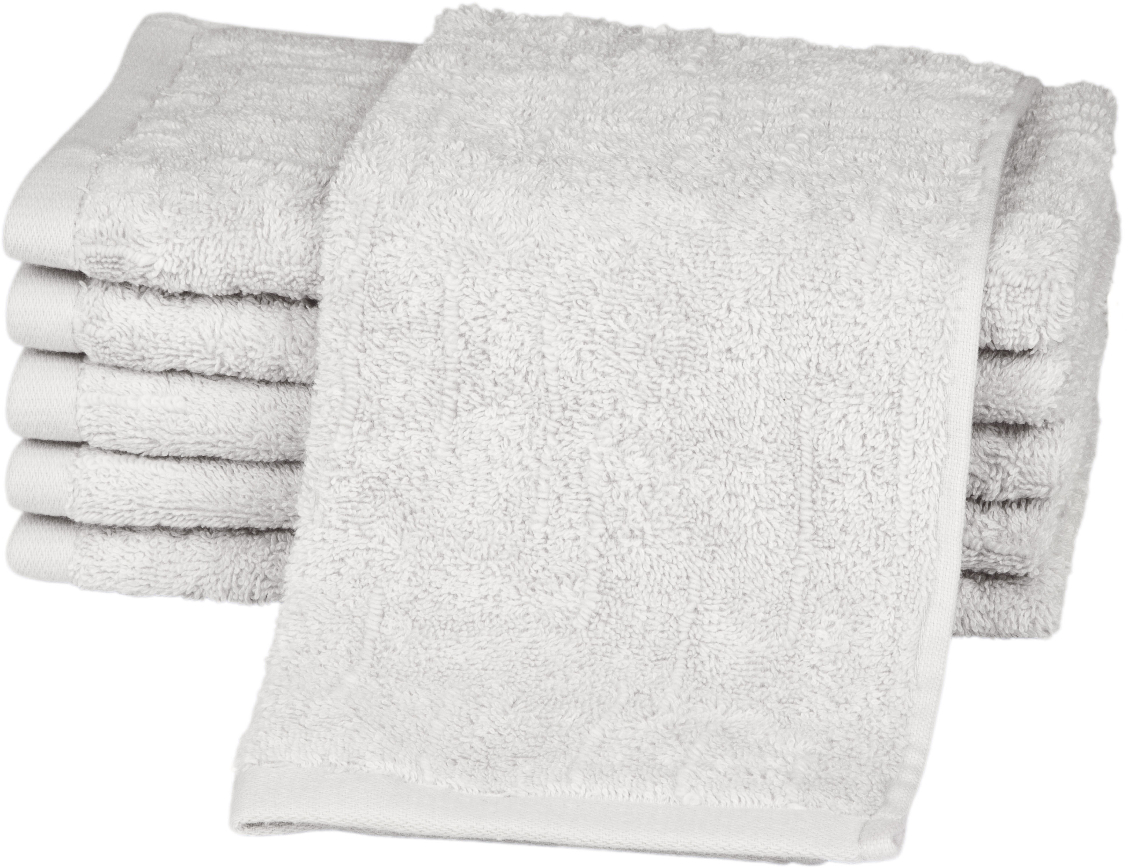 Gästehandtuch ROSS, B:30cm L:50cm, silber, Frottier, Obermaterial: 100% Baumwolle, Handtücher, "Premium", 100% Baumwolle