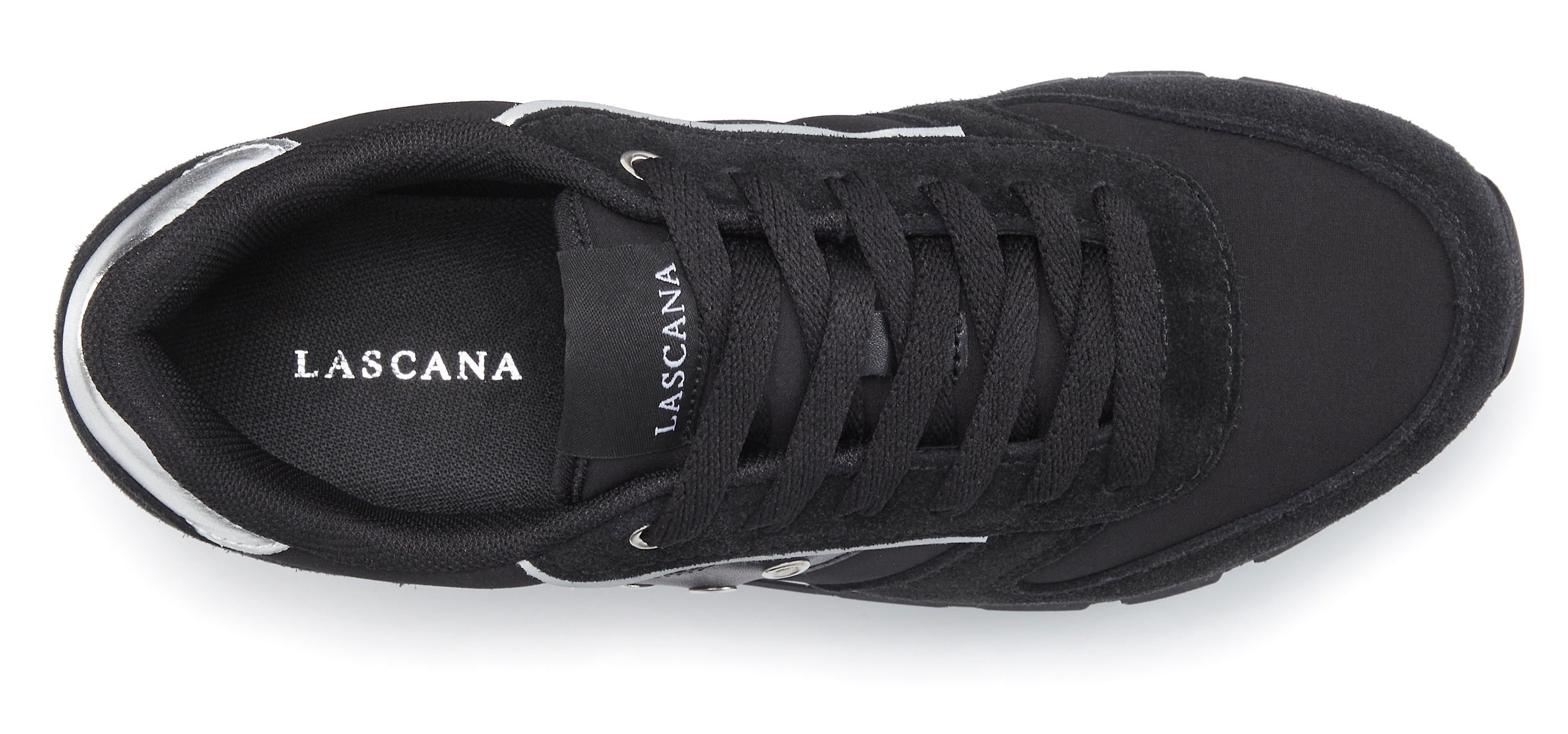 Thumbnail - LASCANA Sneaker "Schnürschuh, Halbschuh, Freizeitschuh,", mit leichter Sohle VEGAN
