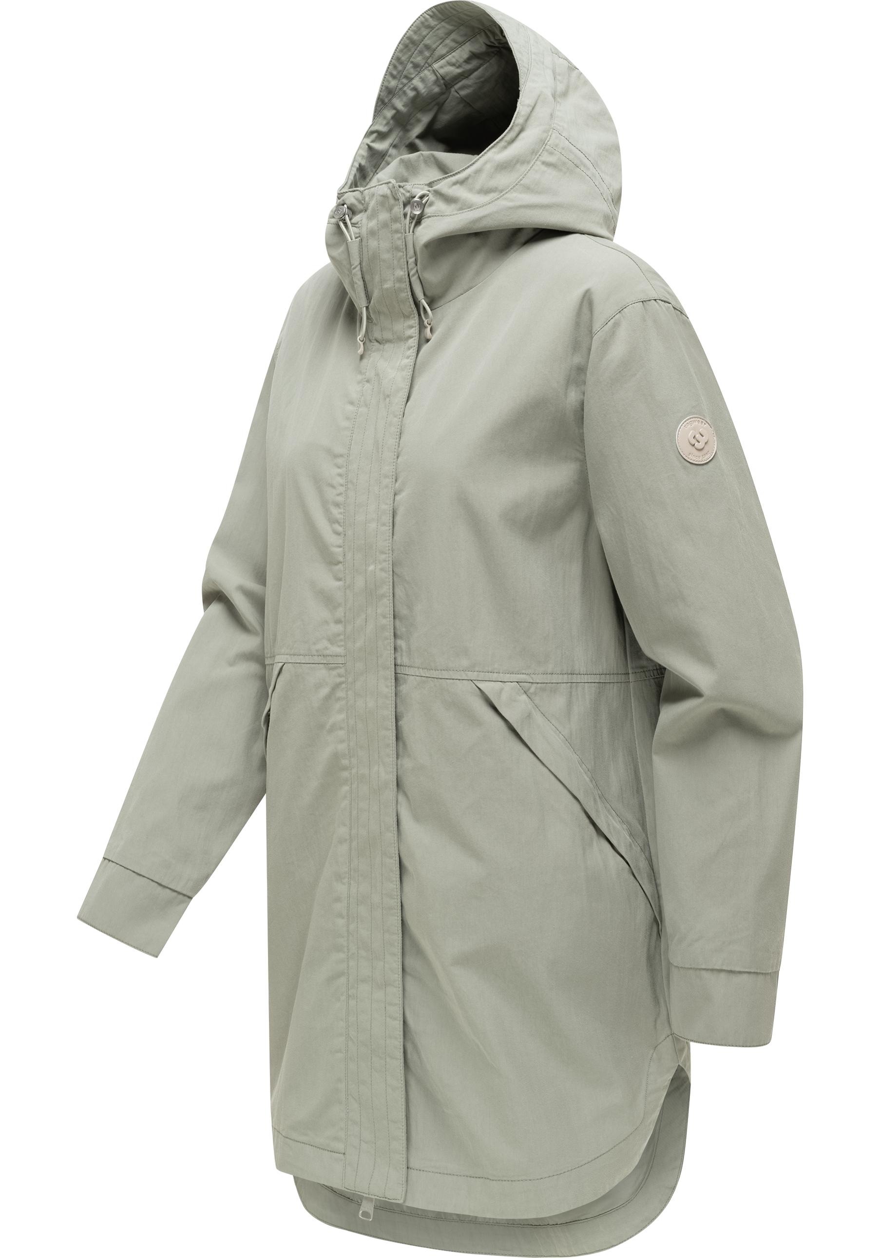Ragwear Kurzmantel »Lamyja B« Leichter Oversize-Übergangsparka mit Kapuze