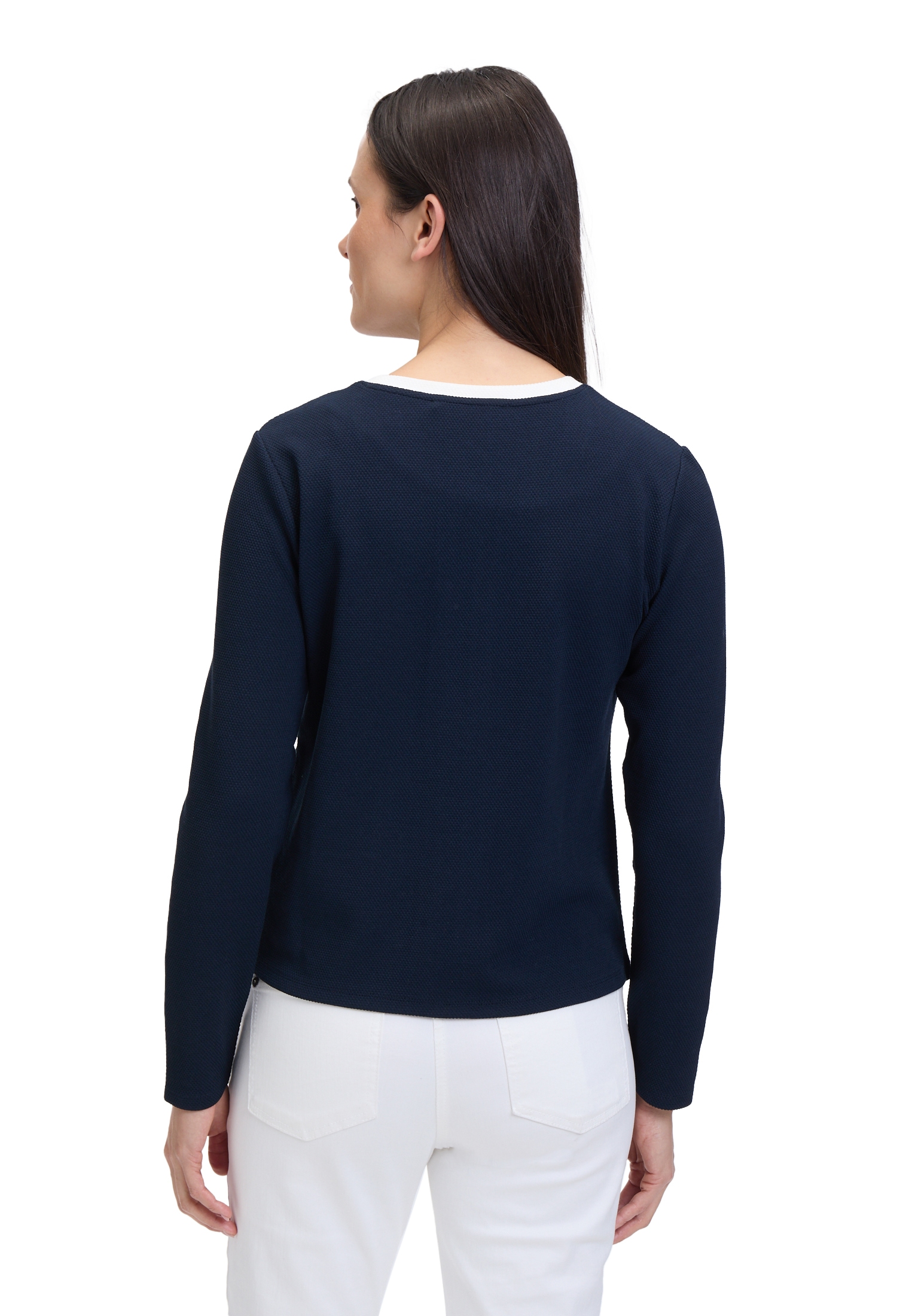 Betty Barclay Sweatjacke »Betty Barclay Shirtjacke mit Struktur«, Materialmix