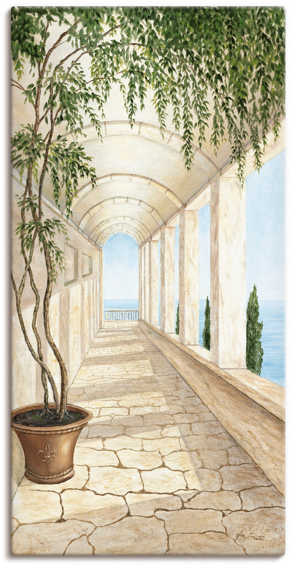 Artland Wandbild "Capri" Gebäude 1 Stk. tlg. als Alubild, Leinwandbild, Pos günstig online kaufen