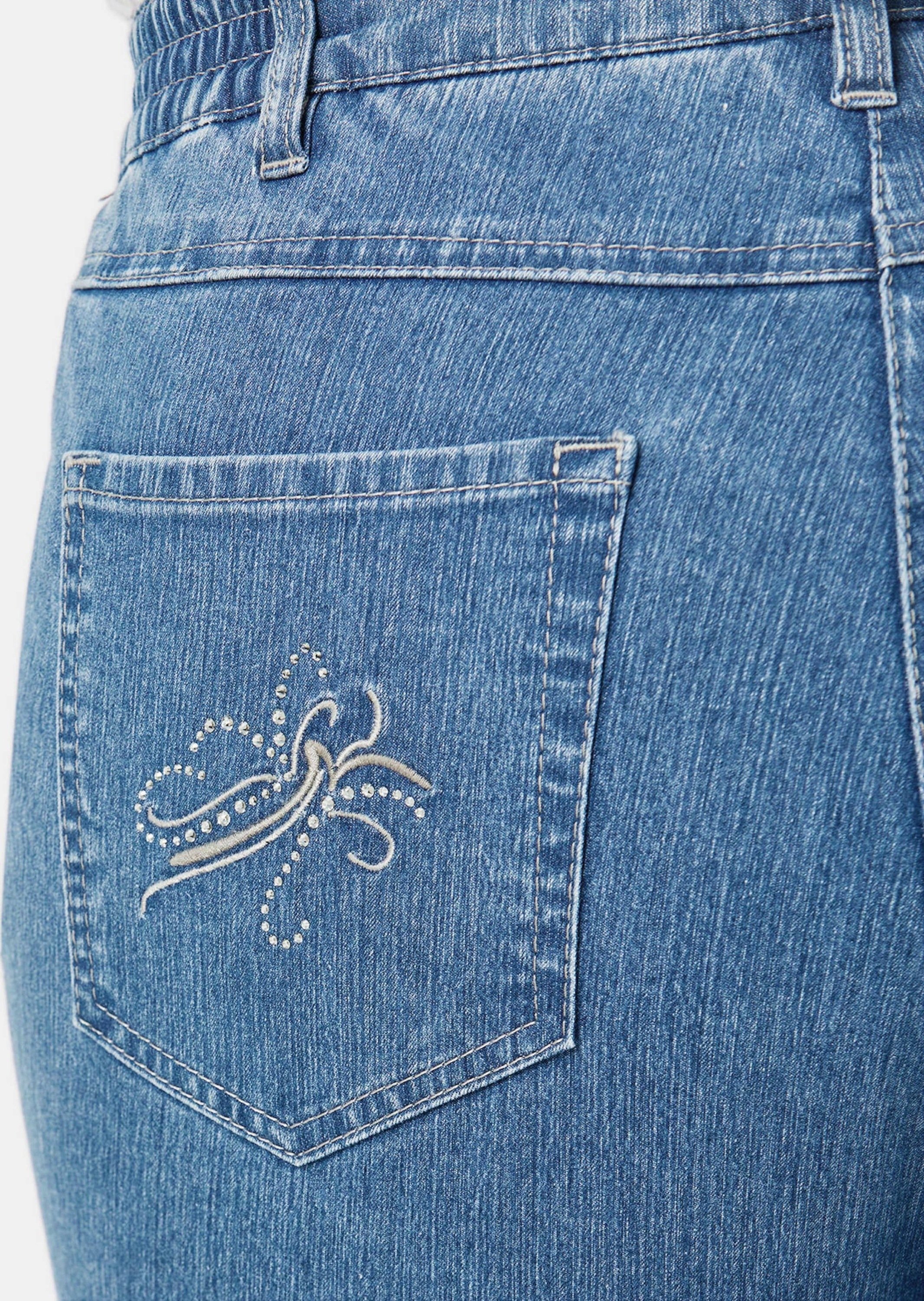 GOLDNER Stretch-Jeans »Edel geschmückte Jeanshose ANNA«