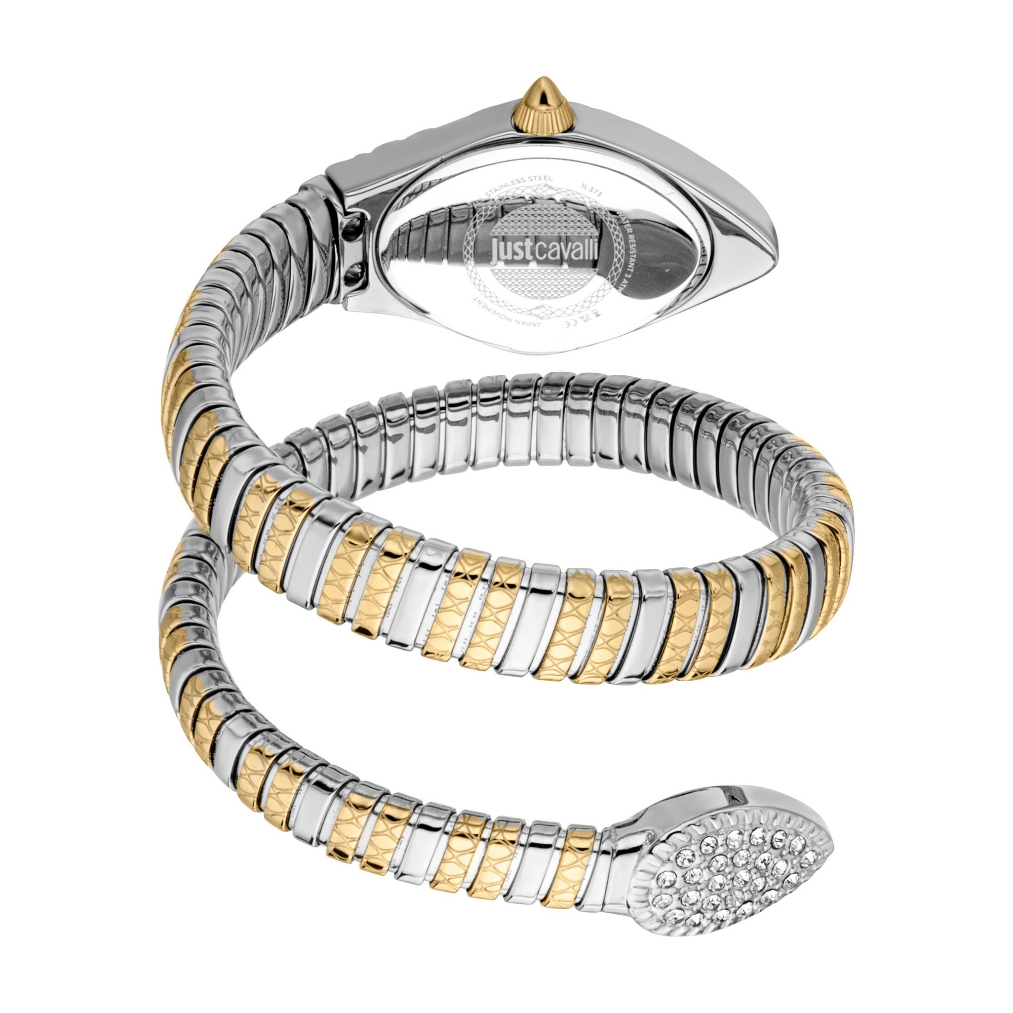 Just Cavalli Time Quarzuhr »Vetra«, Armbanduhr, Damenuhr, Edelstahlarmband, analog, Kristallsteine