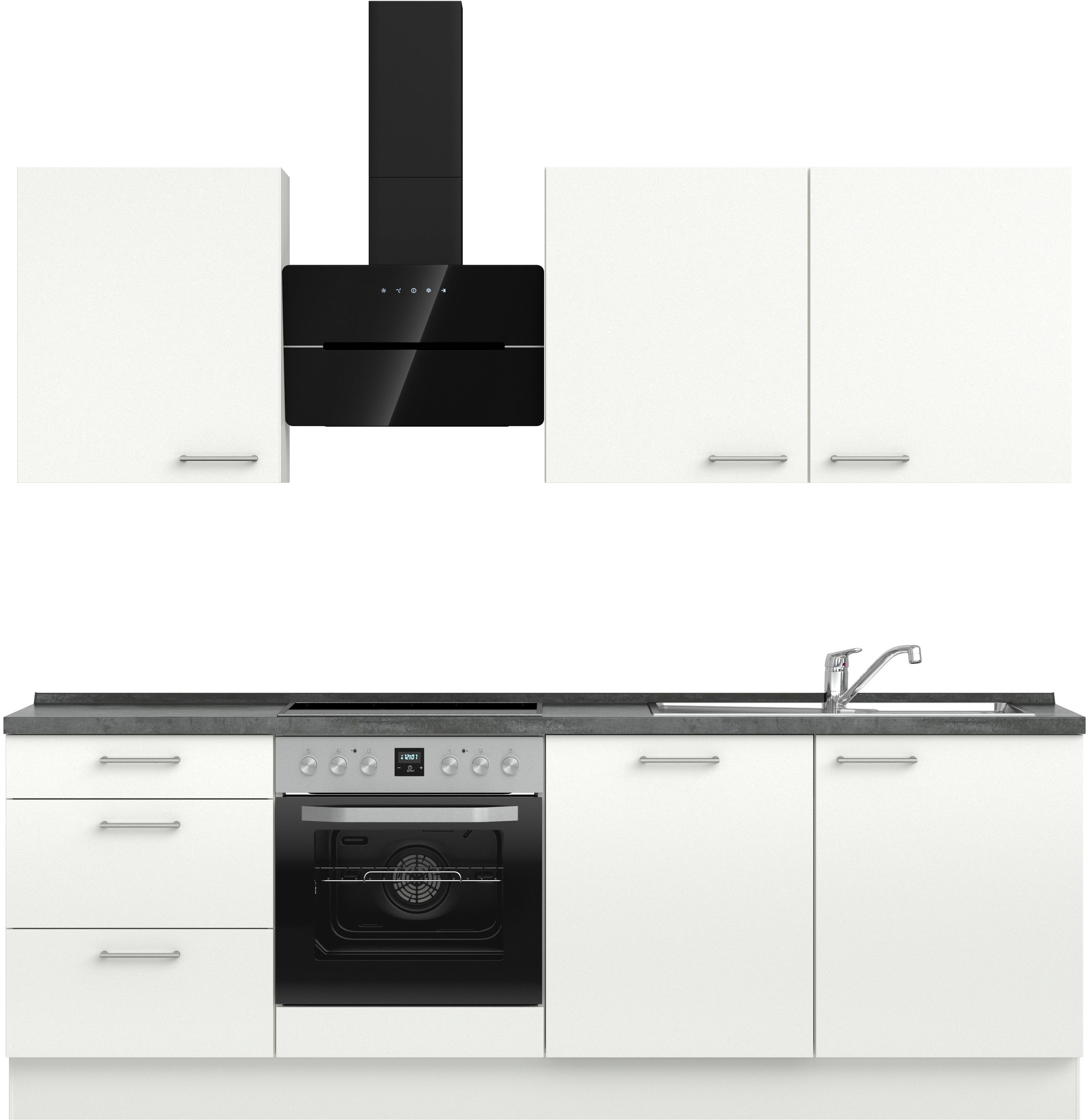 nobilia Küchenzeile ""Laser II", Ausrichtung wählbar, Breite 240 cm" vormon günstig online kaufen