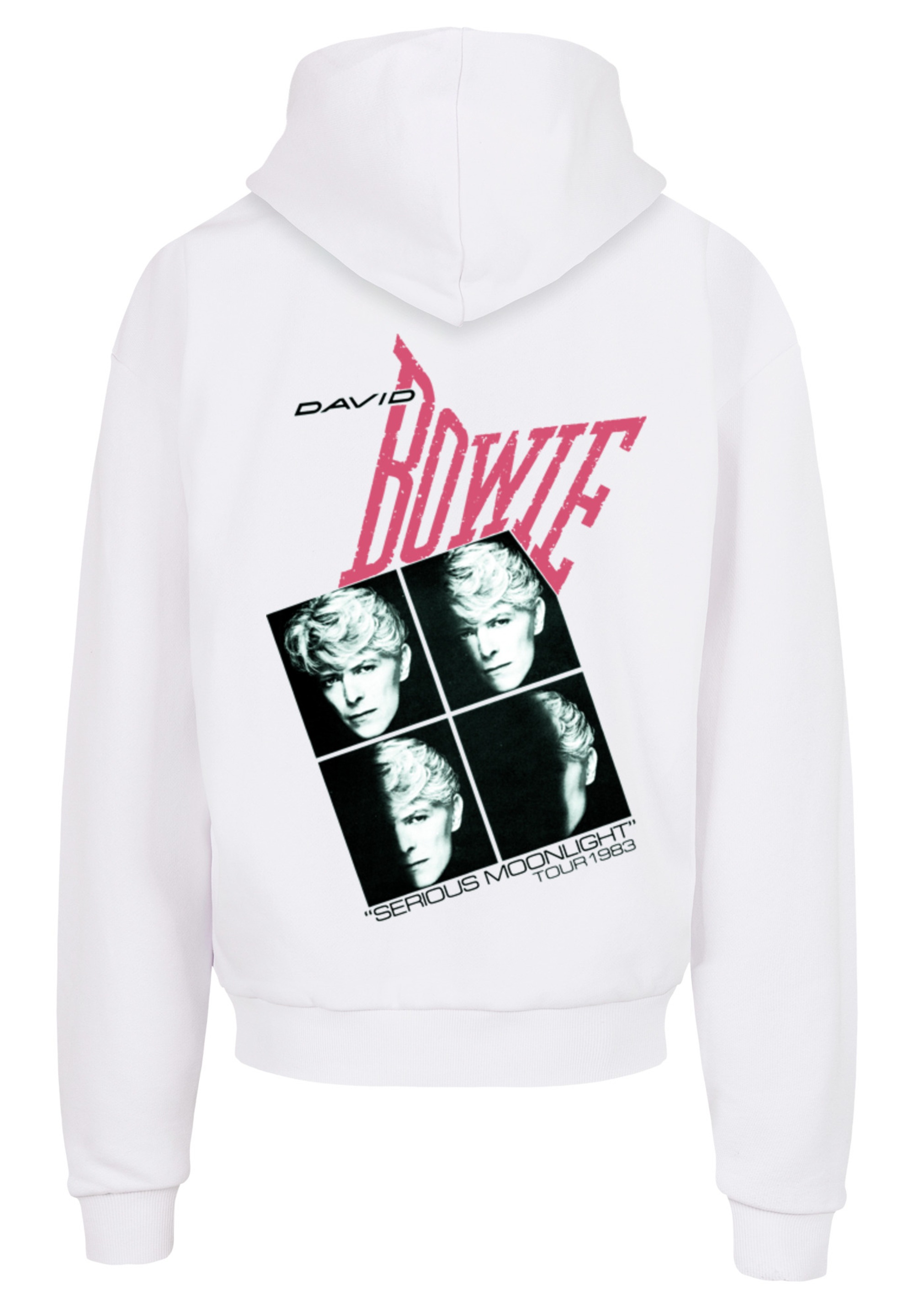 F4NT4STIC Kapuzenpullover »David Bowie Music Band Serious Moonlight Tour 83«, Print