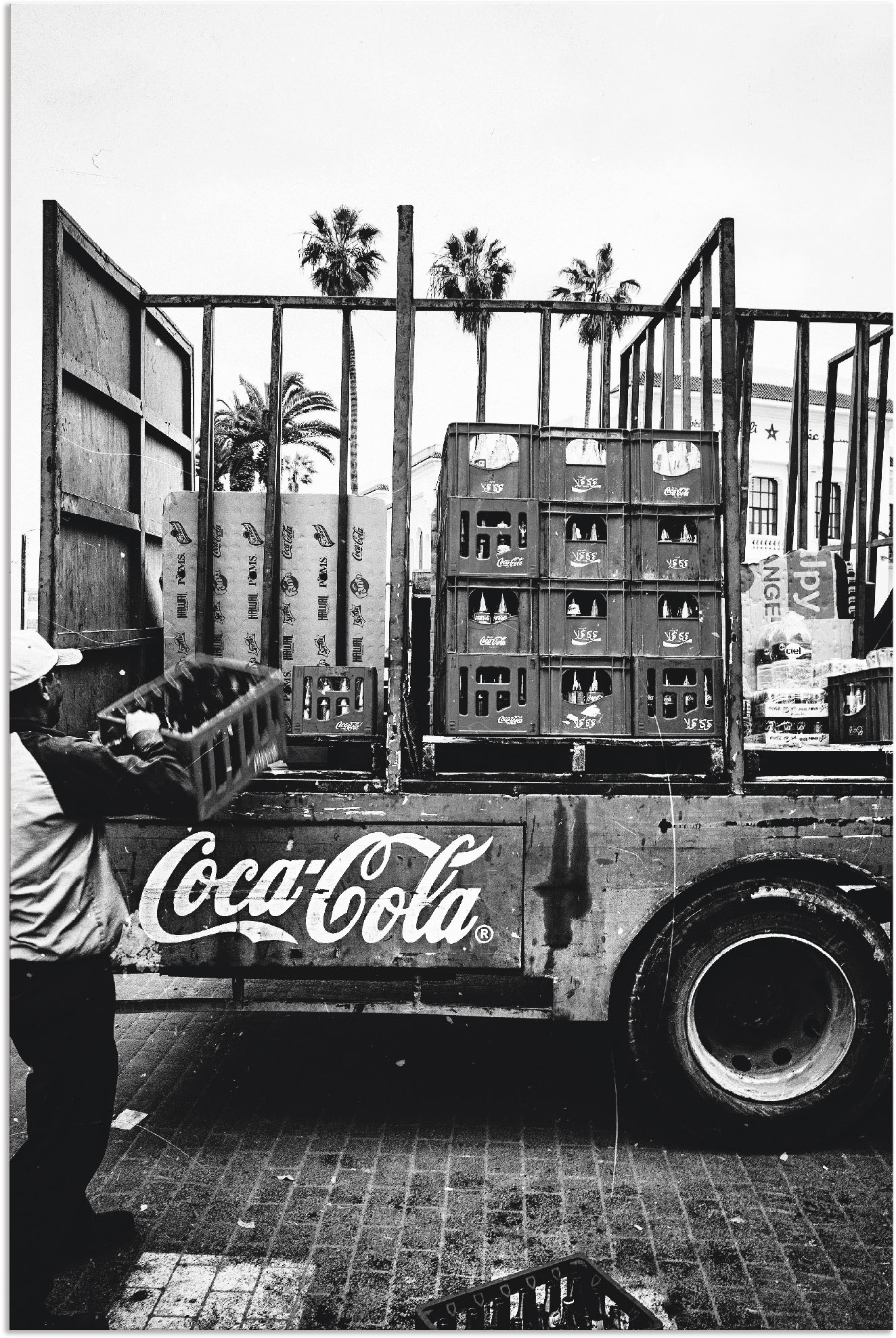 Artland Wandbild "CocaCola-LKW in El Jadida - Marokko" Auto 1 Stk. tlg. als Alubild, Leinwandbild, Poster in verschied. Größen