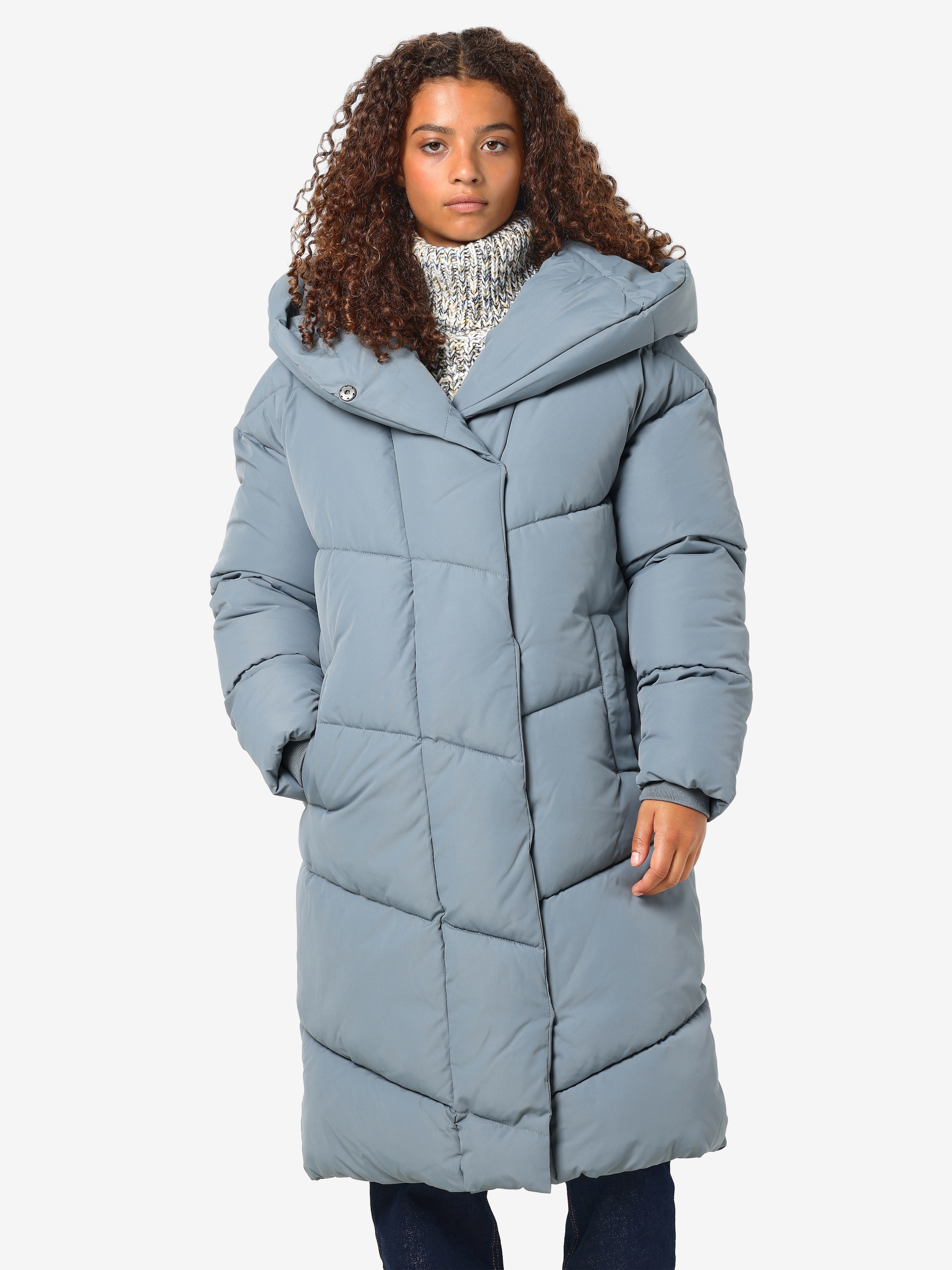 Noisy may Steppjacke "NMNEW TALLY L/S LONG JACKET NOOS" mitKapuze günstig online kaufen