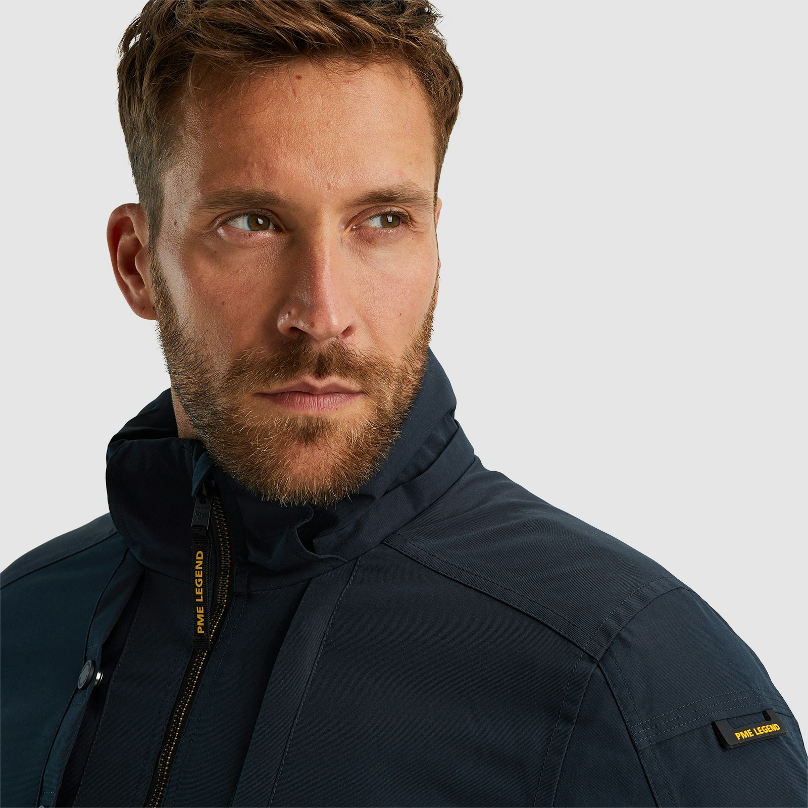 PME LEGEND Outdoorjacke »Semi long jacket STEARPACKER Ottoman«, mit Kapuze, mit Kapuze