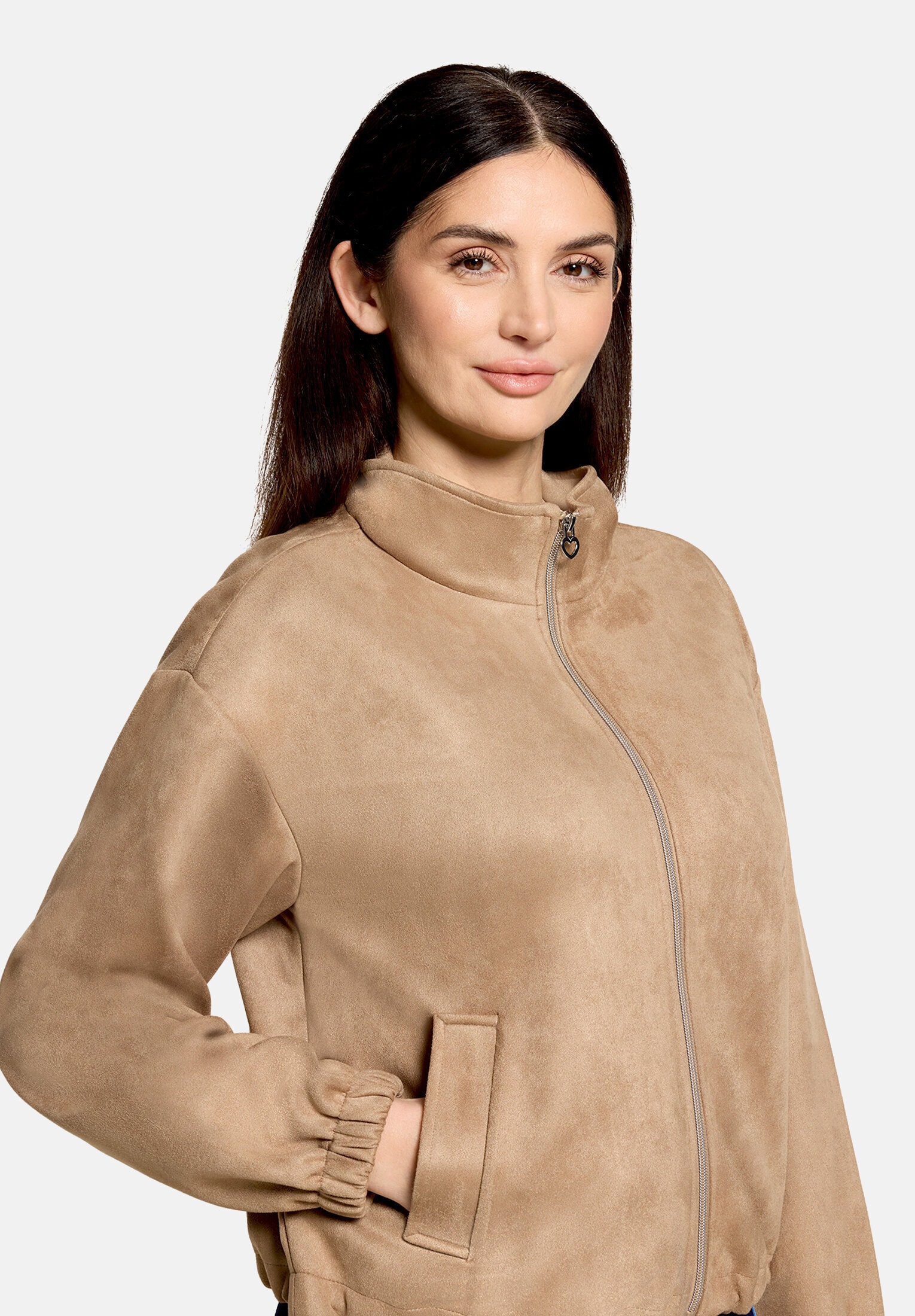 Cartoon Blouson »Damen mit Eingrifftaschen«