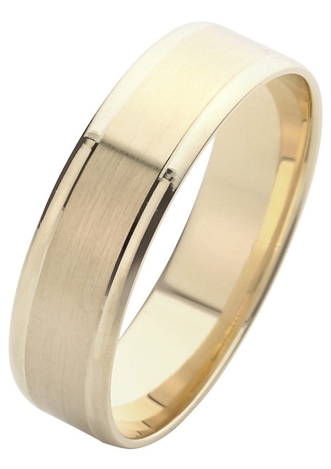 Firetti Trauring »Schmuck Geschenk Gold 375 Hochzeit Ehering Trauring "LIEBE"«, Made in Germany, wahlweise mit oder ohne Brillanten