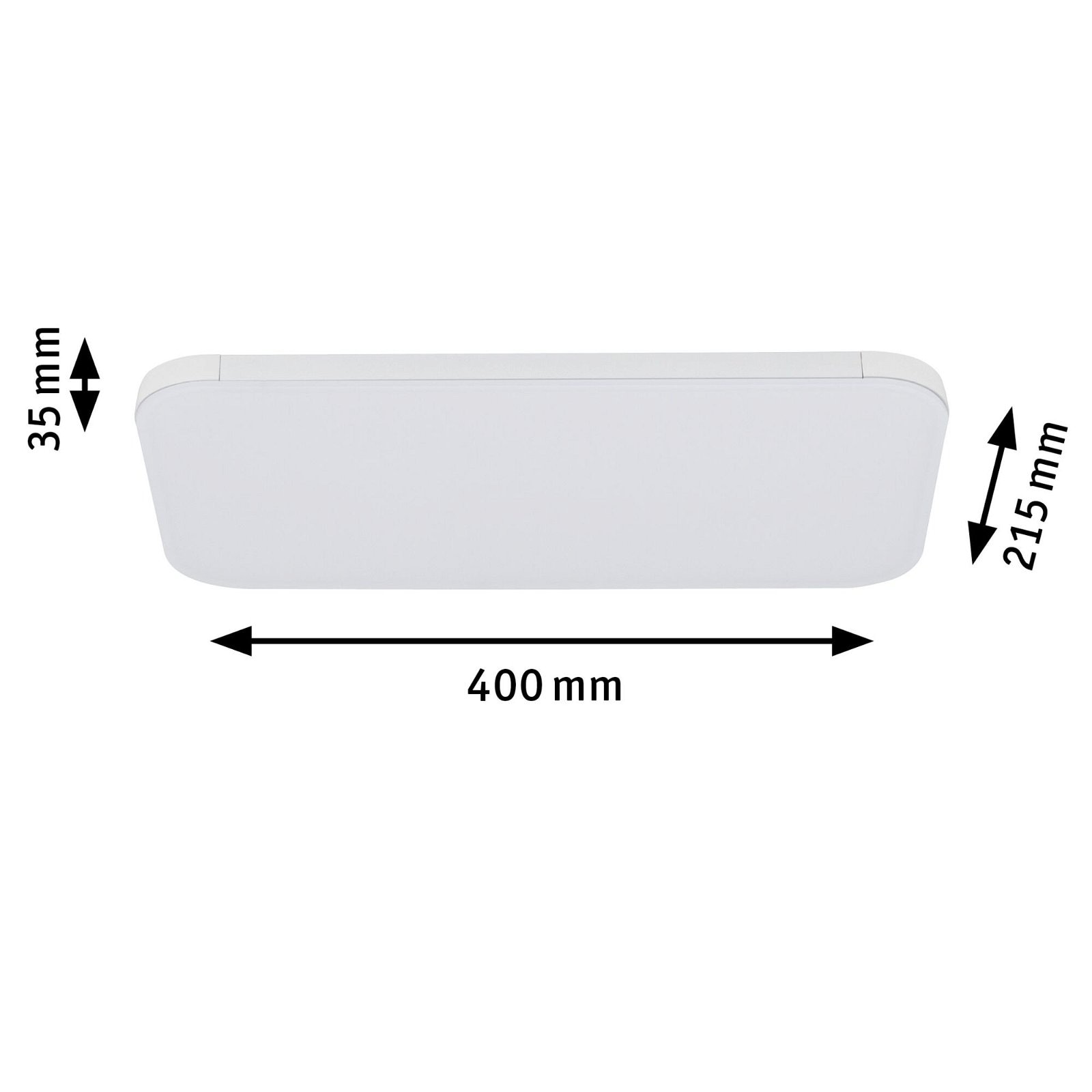 Paulmann LED Deckenleuchte »URail Panel Campo 1541,7lm 15,5W 3000K dimmbar 230V«, 1 flammig-flammig