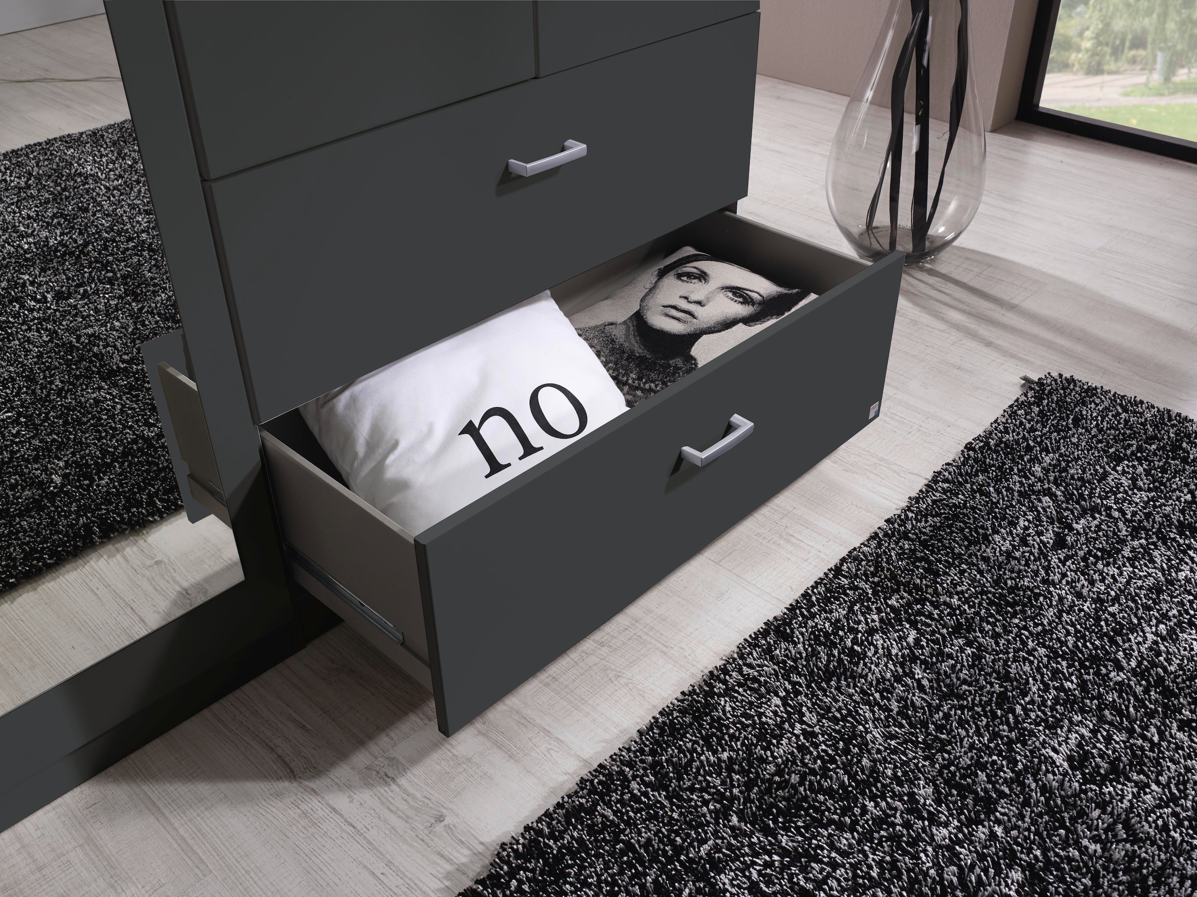 rauch Drehtürenschrank »Kleiderschrank Schrank Garderobe Wäscheschrank WILDBERG« Breiten 230/275 cm, Höhen 212/231 cm,  mit 6 Schubladen, obere Schublade mit Holz-Einteilung MADE IN GERMANY