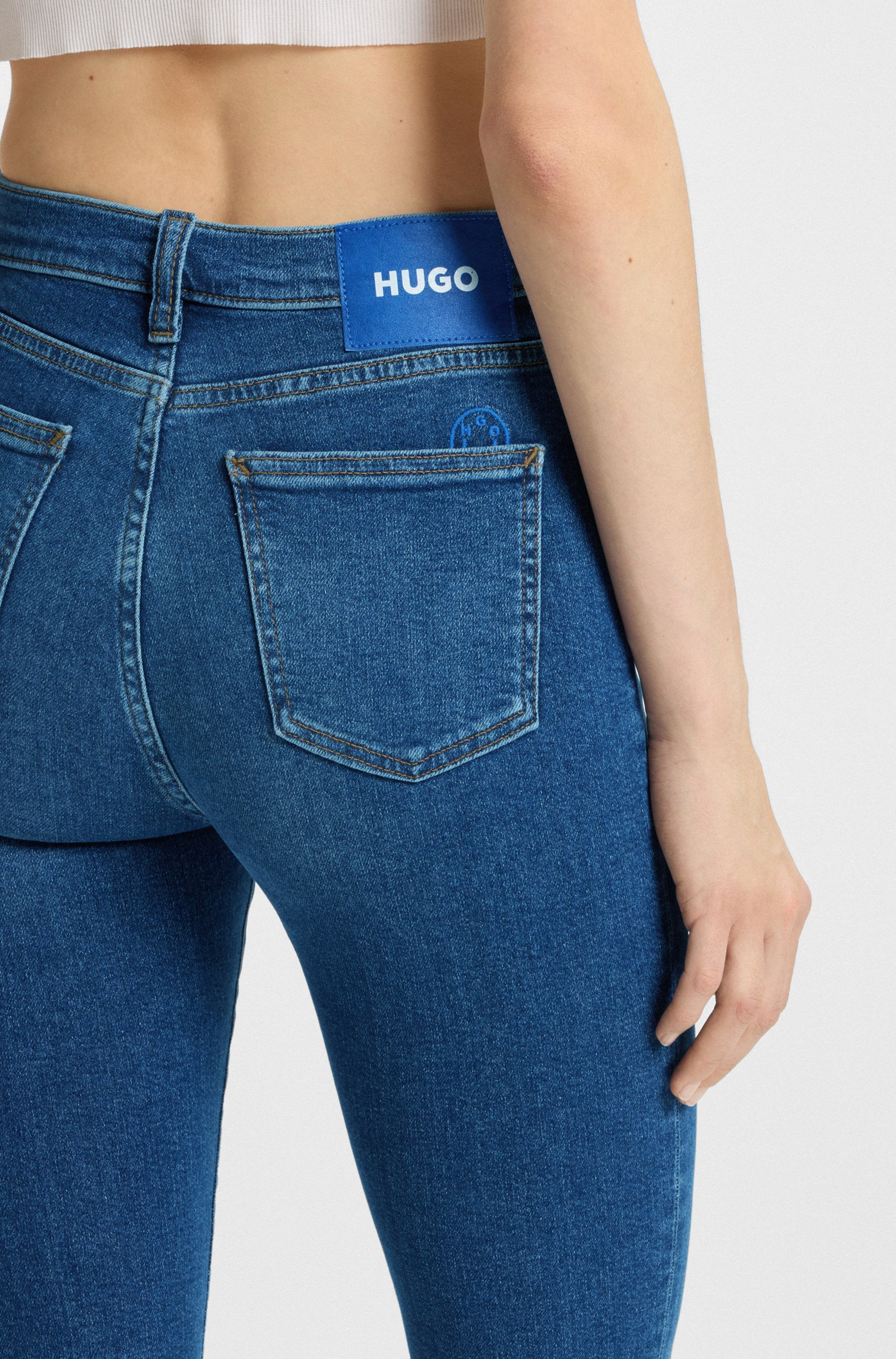 HUGO Blue Skinny-fit-Jeans »Malu«, Skinny Fit mit mittlerer Leibhöhe