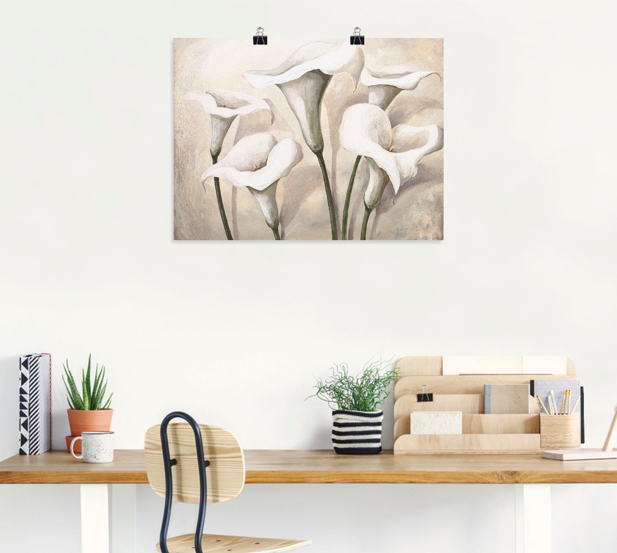 Artland Wandbild "Callas I", Blumen, (1 St.), als Leinwandbild, Poster, Wan günstig online kaufen