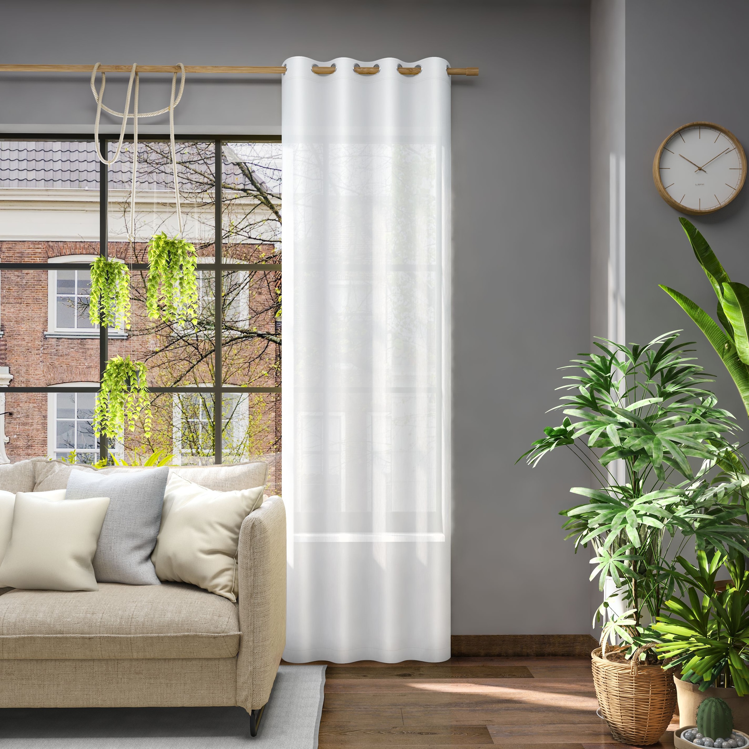 Neutex for you Vorhang "Libre-ECO" Ösen 1 Stk. tlg. günstig online kaufen